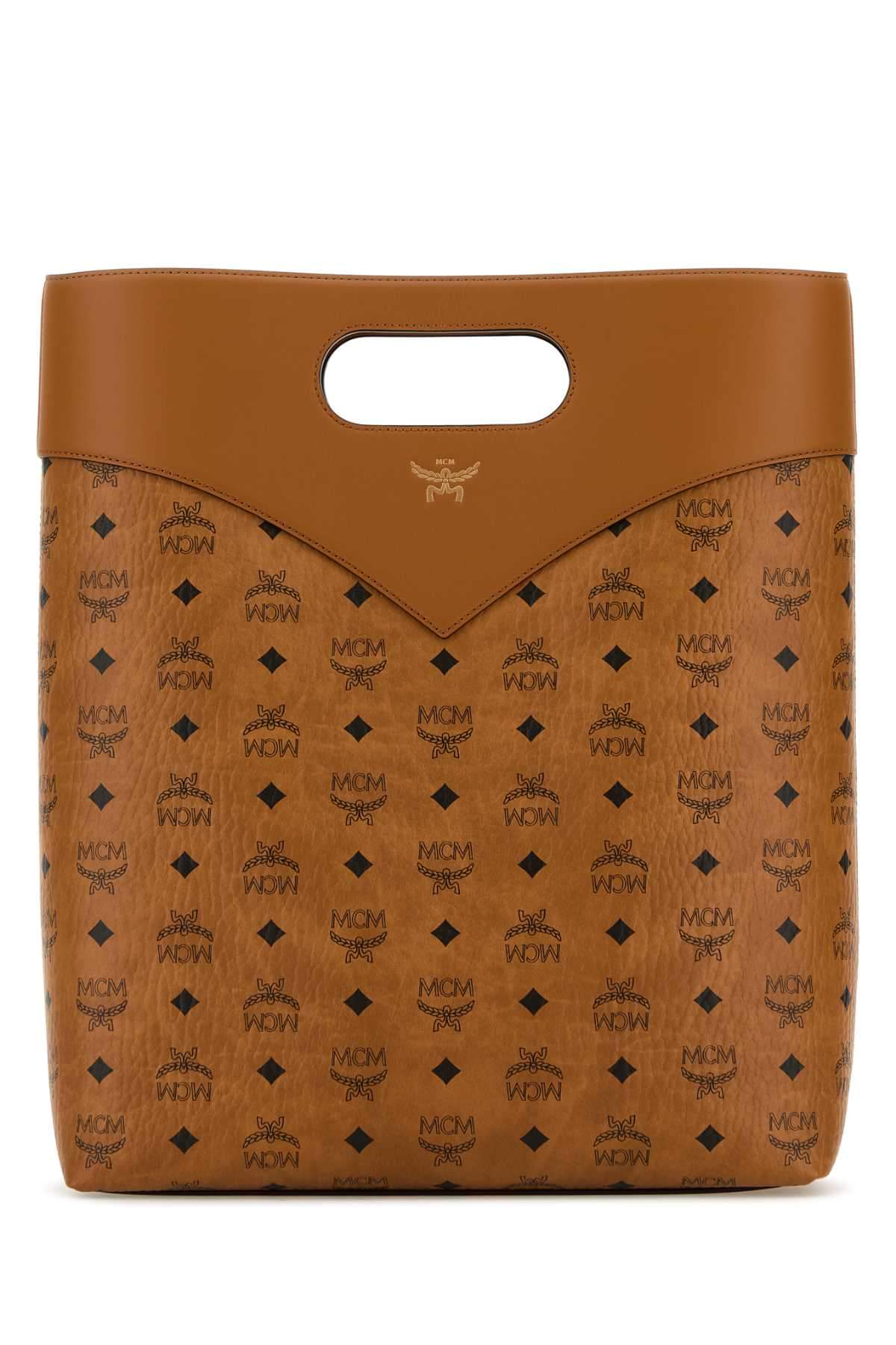 Mcm Men Printed Canvas Shopping Bag DestGlow