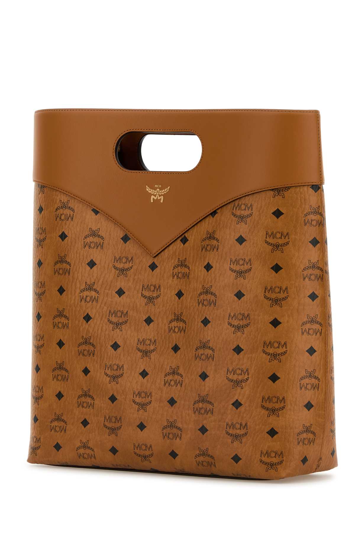 Mcm Men Printed Canvas Shopping Bag DestGlow