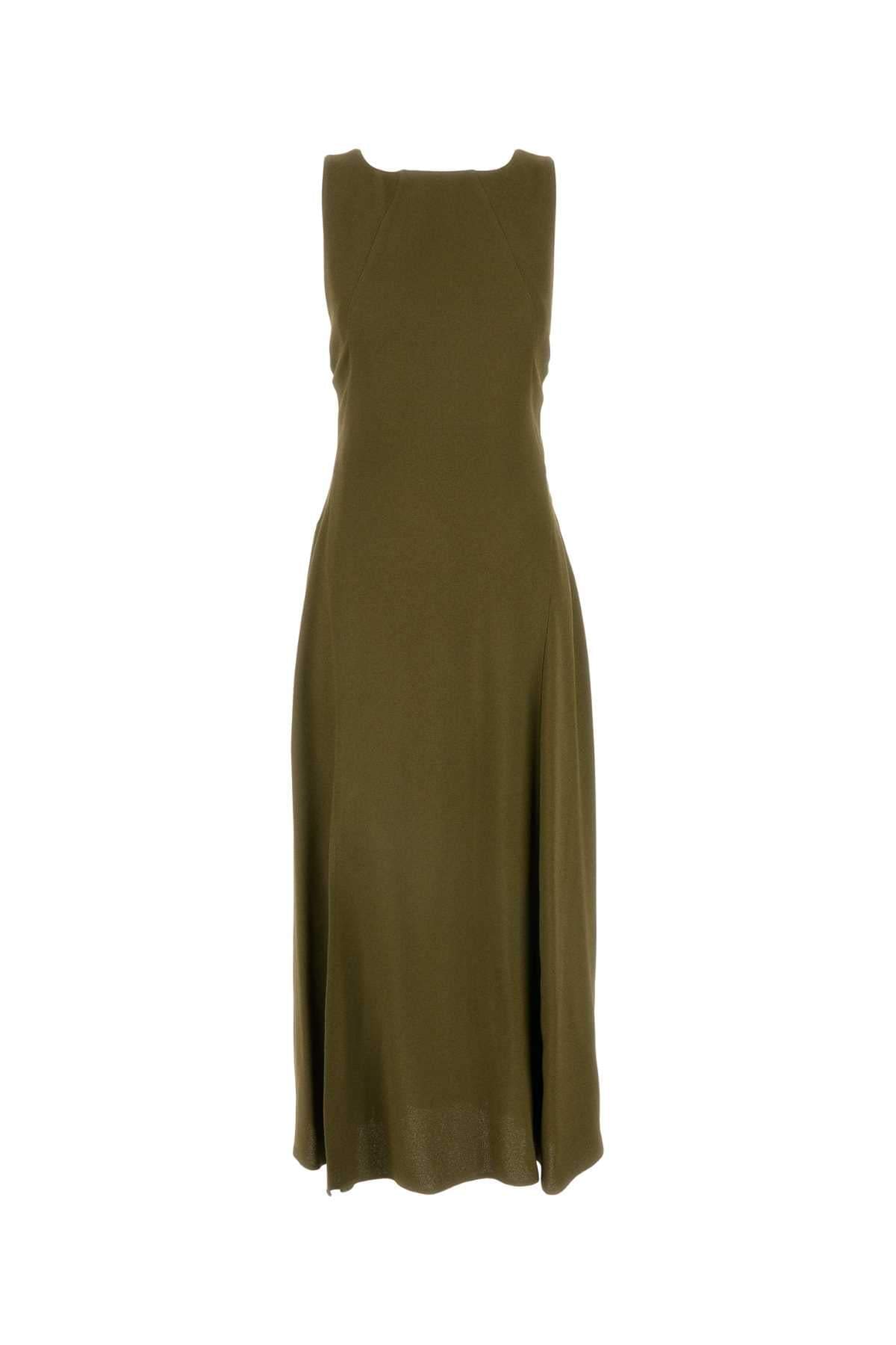 Fendi Women Olive Green Sable Dress DestGlow