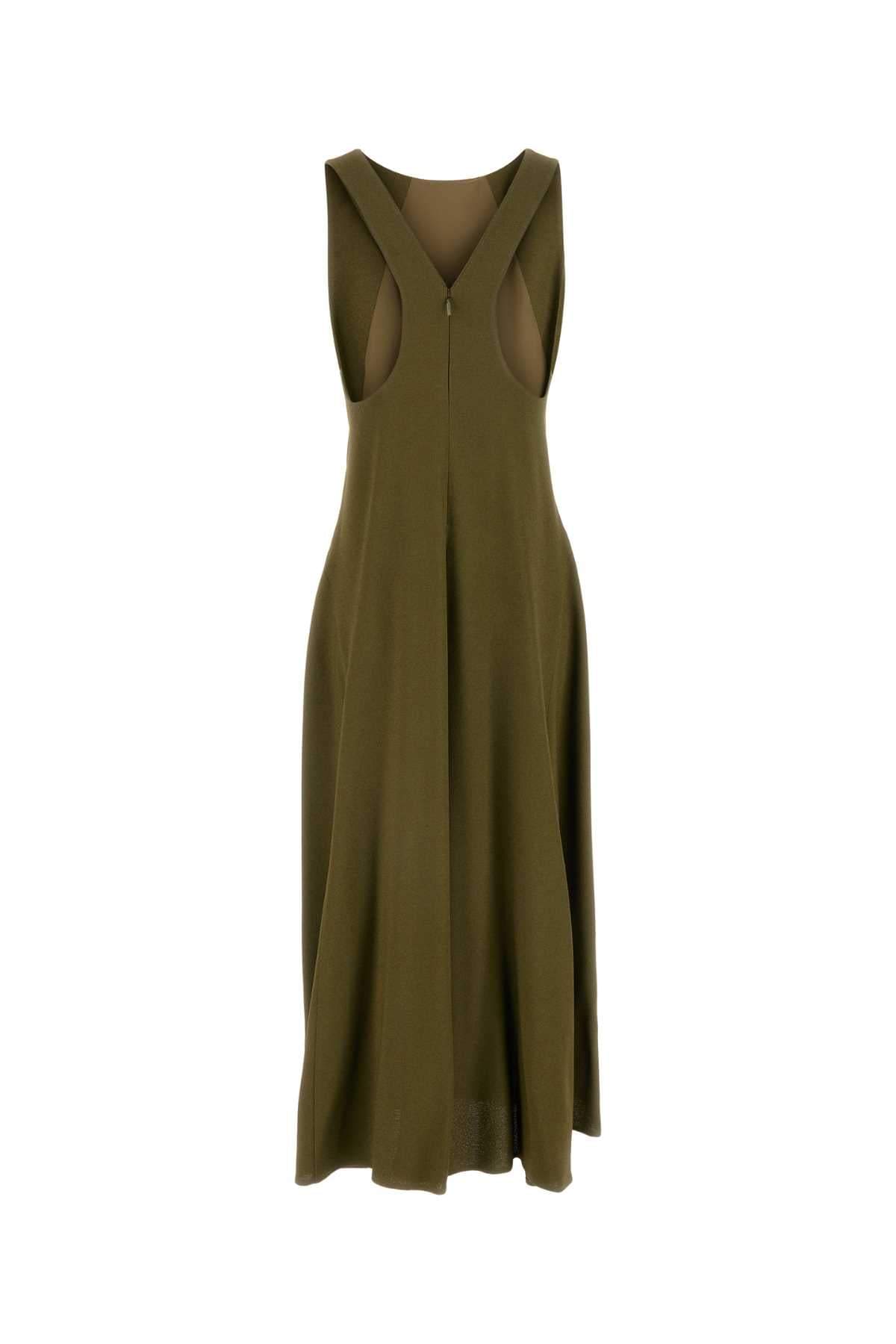 Fendi Women Olive Green Sable Dress DestGlow