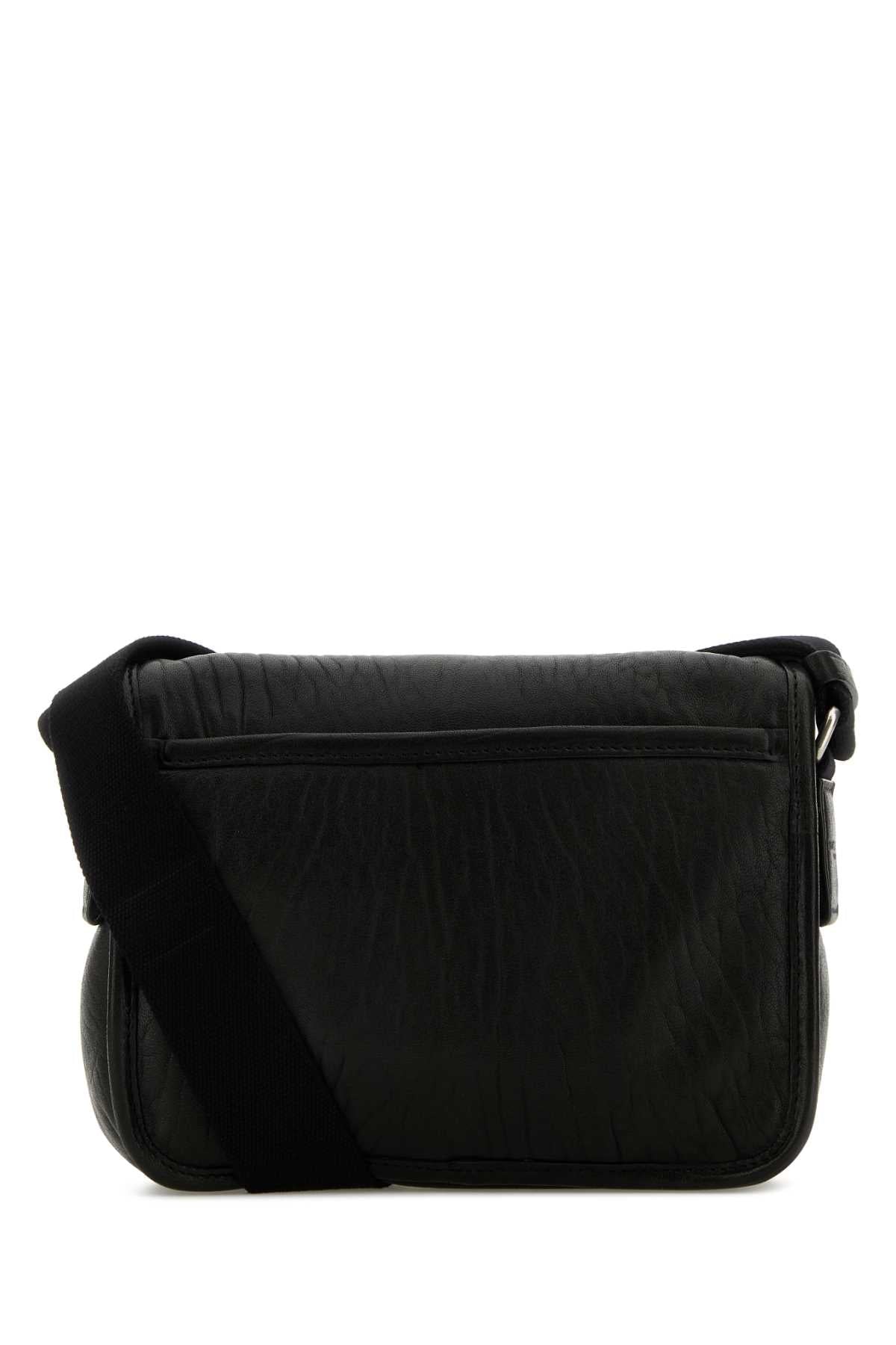 Saint Laurent Men Black Leather Small Messenger Crossbody Bag DestGlow