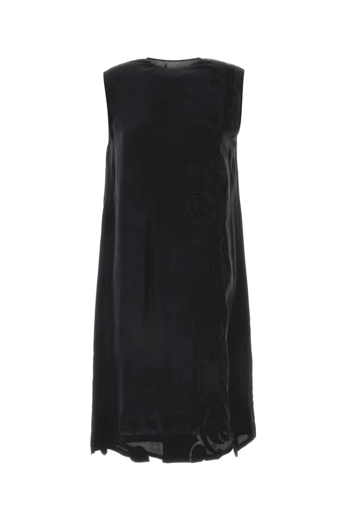 Prada Women Black Silk Dress DestGlow