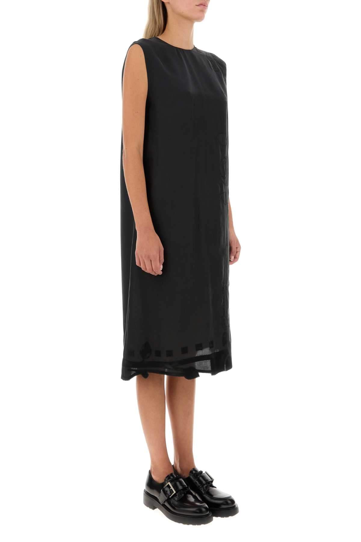 Prada Women Black Silk Dress DestGlow