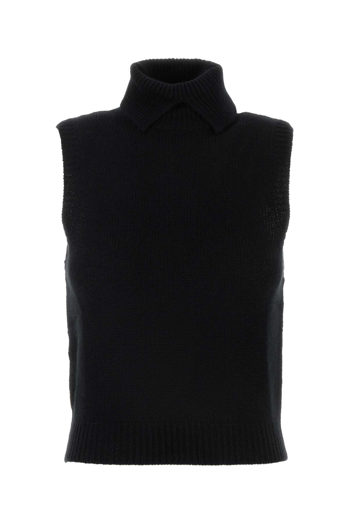Prada Women Black Cashmere Vest by Luosophy