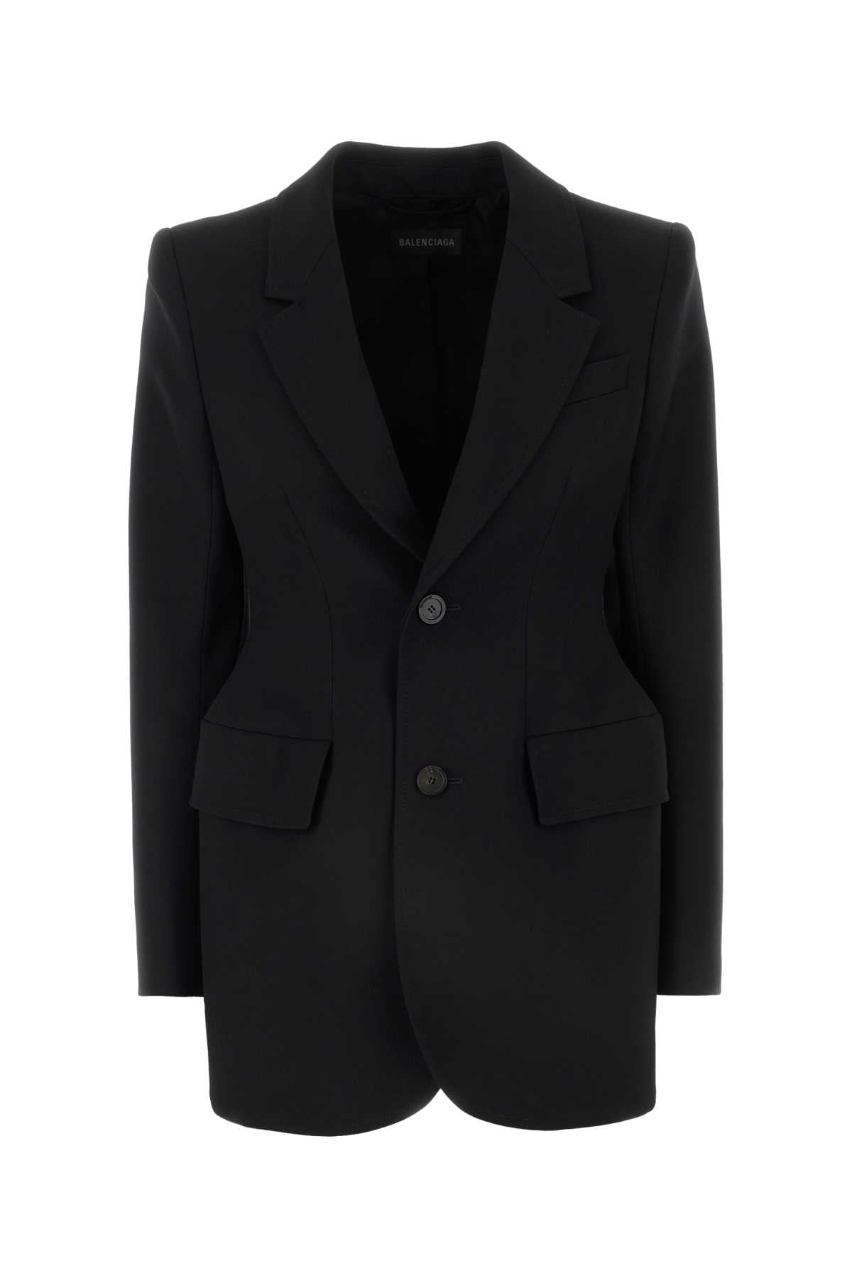 Balenciaga Women Black Wool Blazer DestGlow