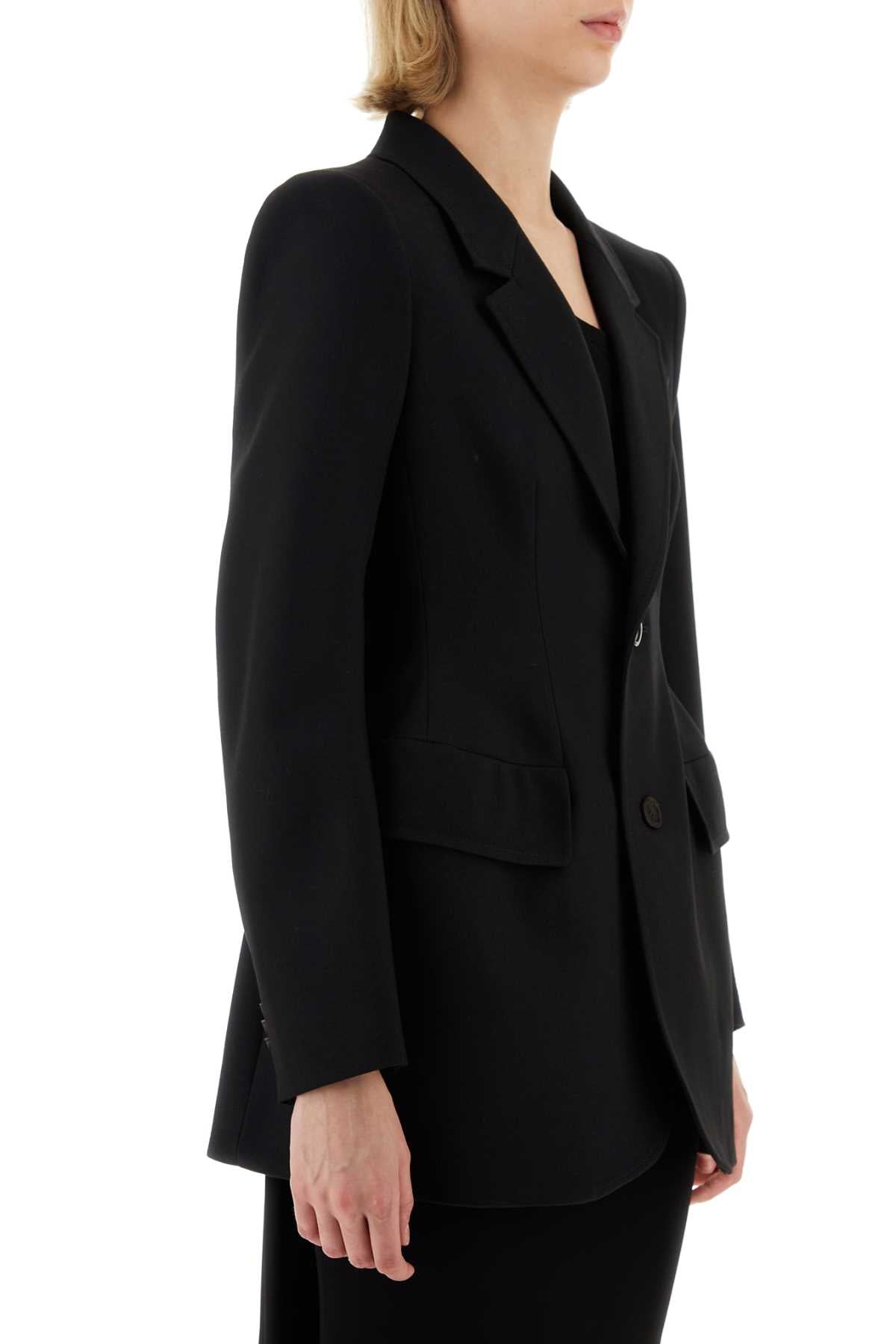 Balenciaga Women Black Wool Blazer DestGlow