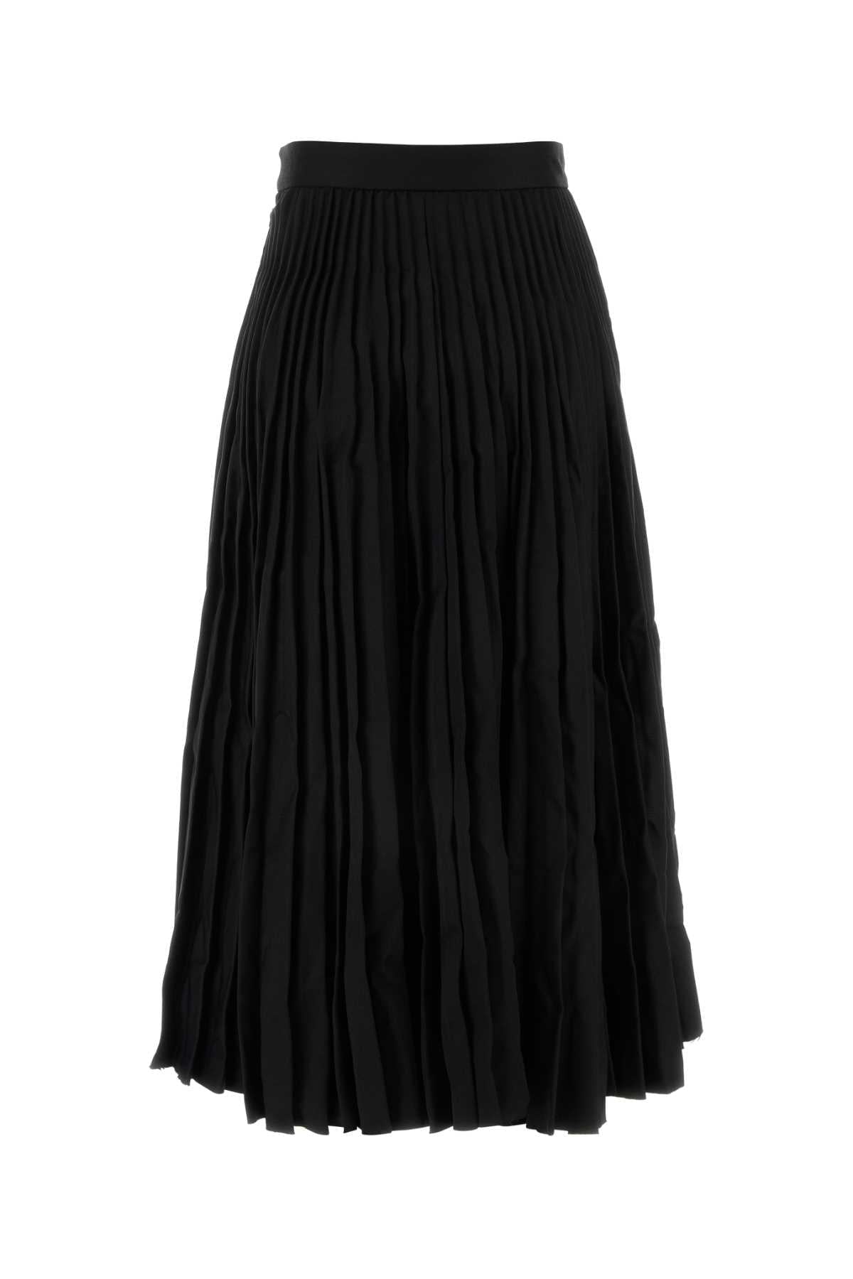 Balenciaga Women Black Wool Skirt DestGlow