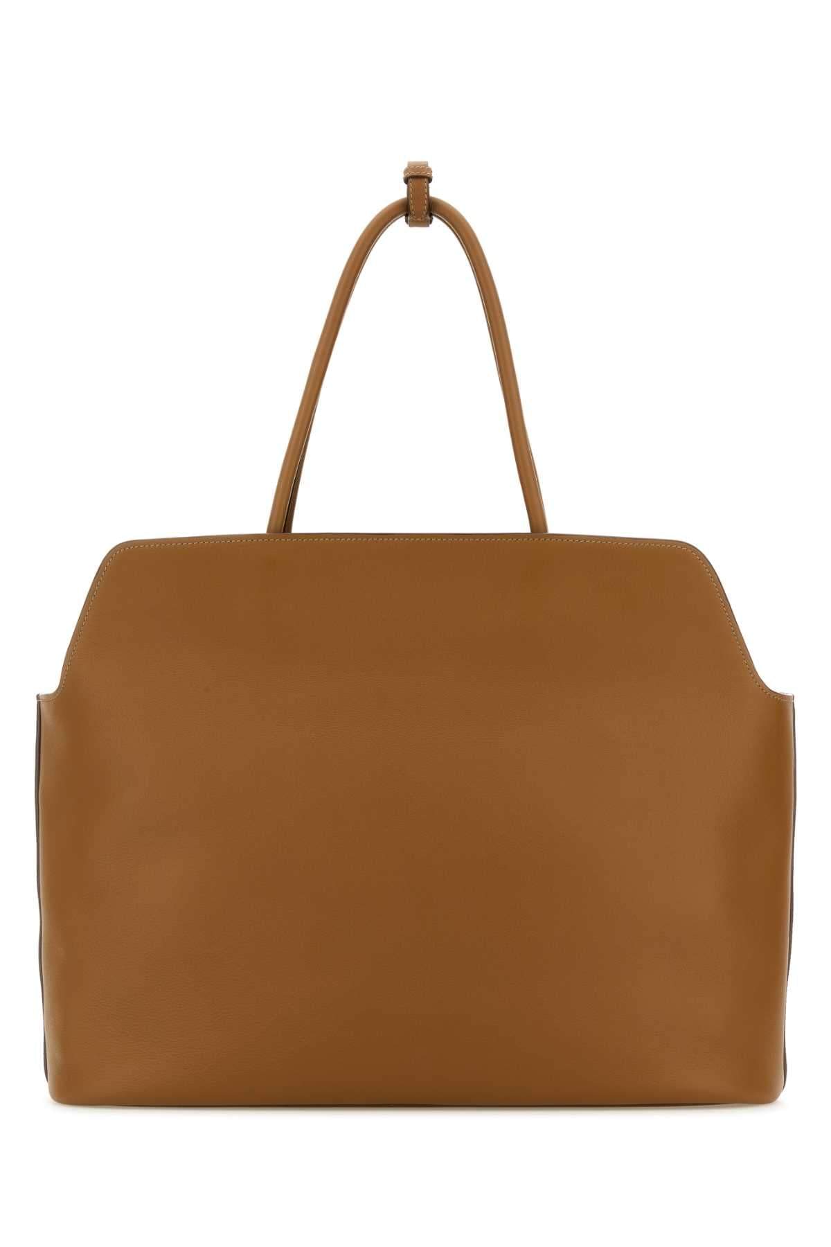 Prada Women Caramel Leather Shopping Bag DestGlow