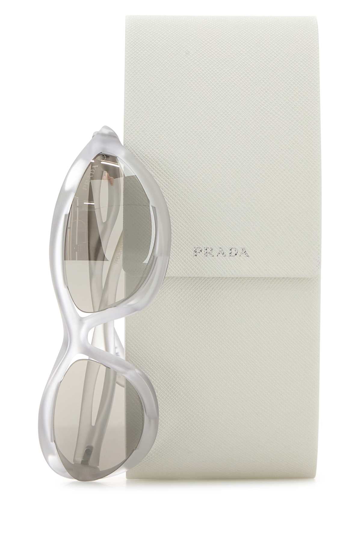 Prada Women Transparent Acetate Sunglasses DestGlow