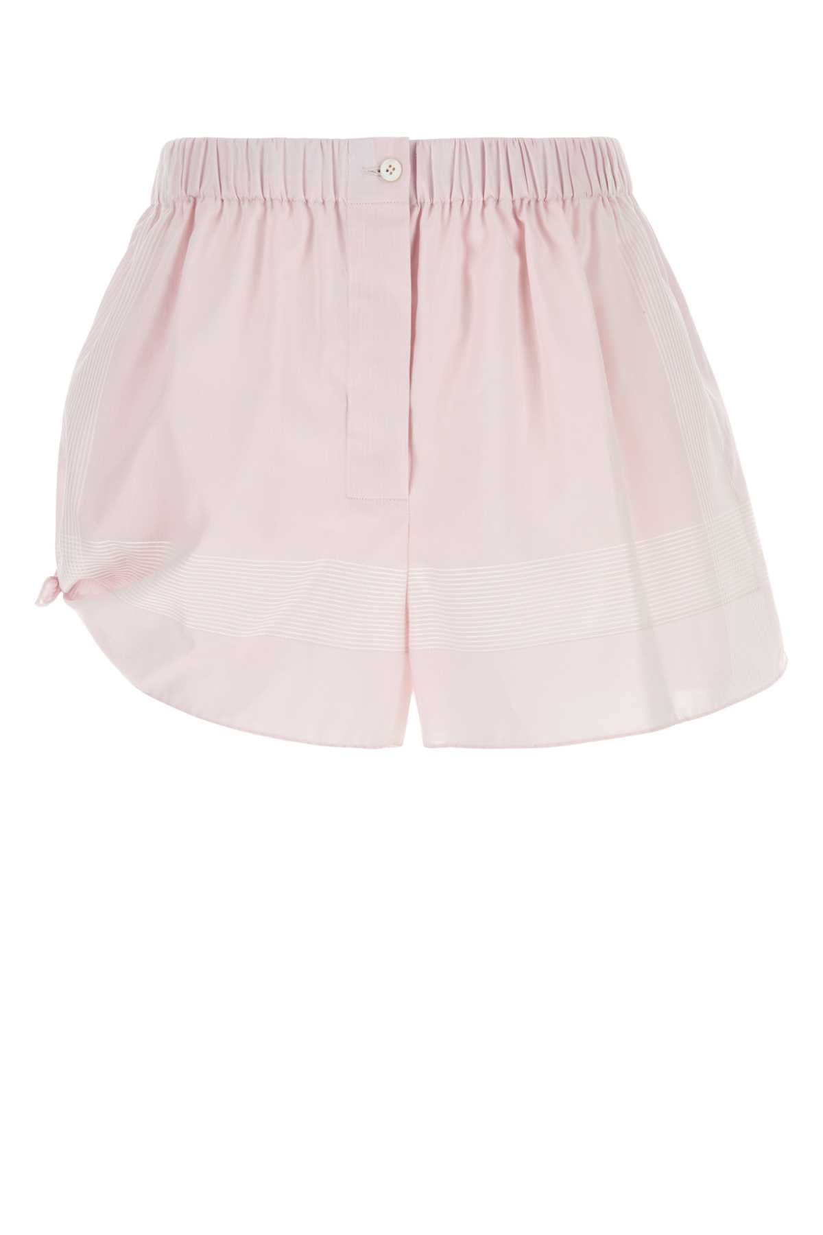 Prada Women Pastel Pink Cotton Shorts DestGlow