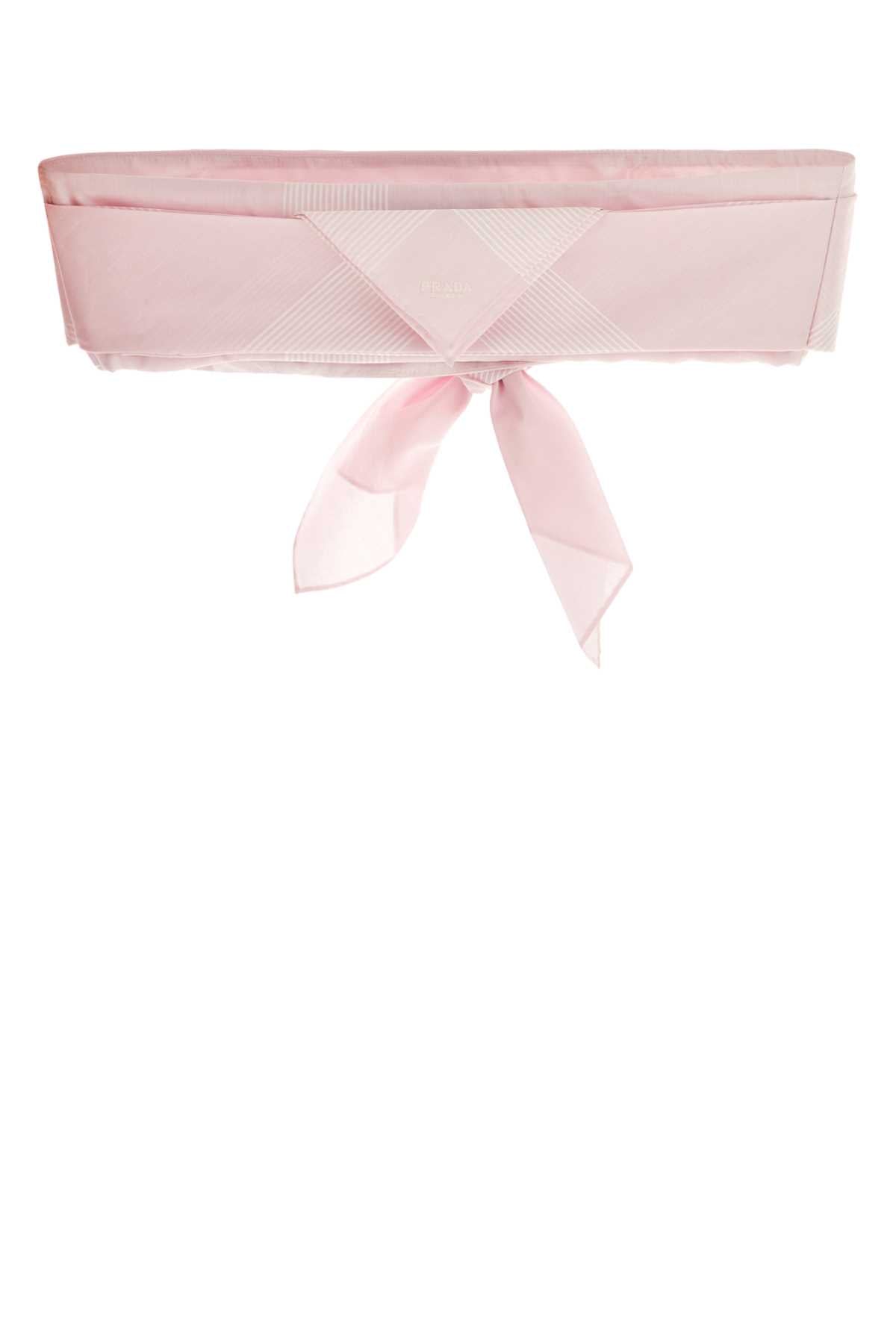 Prada Women Pastel Pink Cotton Crop-Top by Luosophy