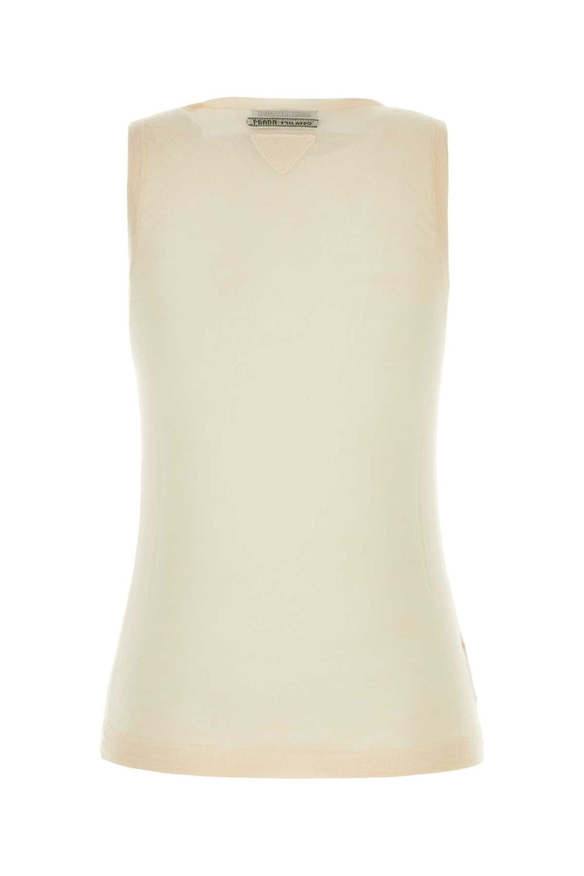 Prada Women Skin Pink Cashmere Blend Vest DestGlow