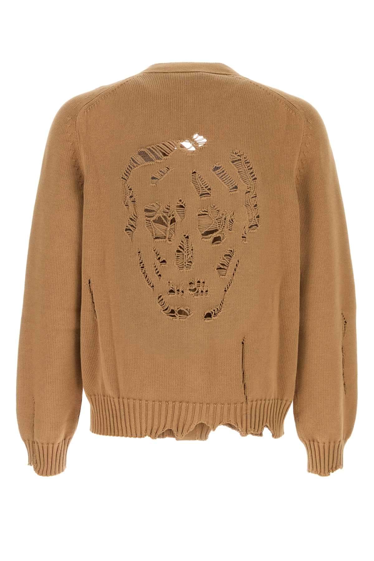 Alexander Mcqueen Men Biscuit Cotton Cardigan DestGlow