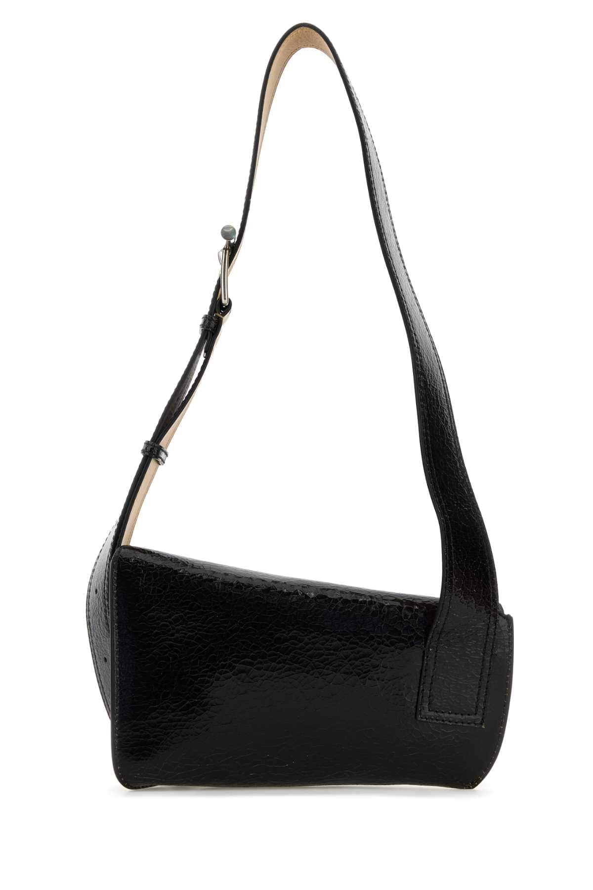 Alexander Mcqueen Men Black Leather Sling Crossbody Bag DestGlow