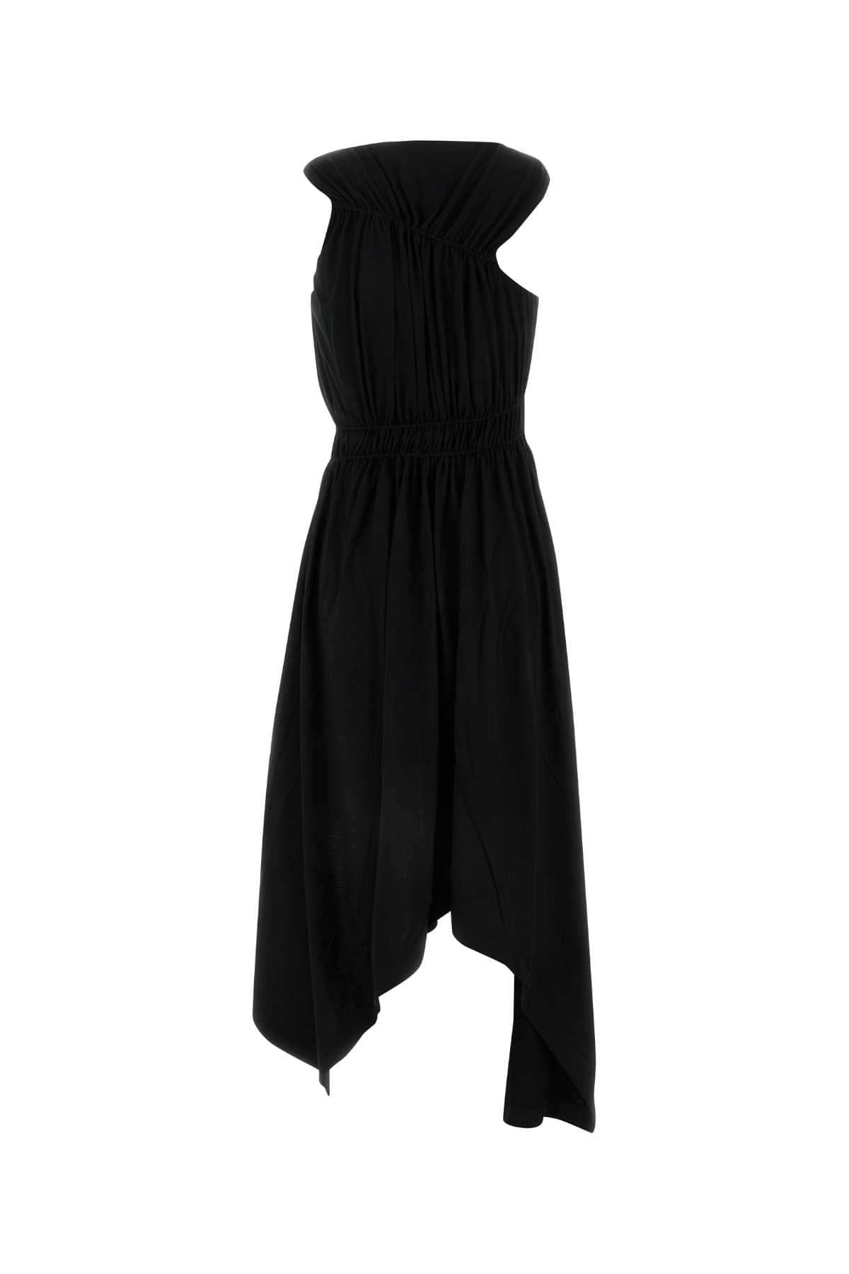 Alexander Mcqueen Women Black Jersey Dress DestGlow