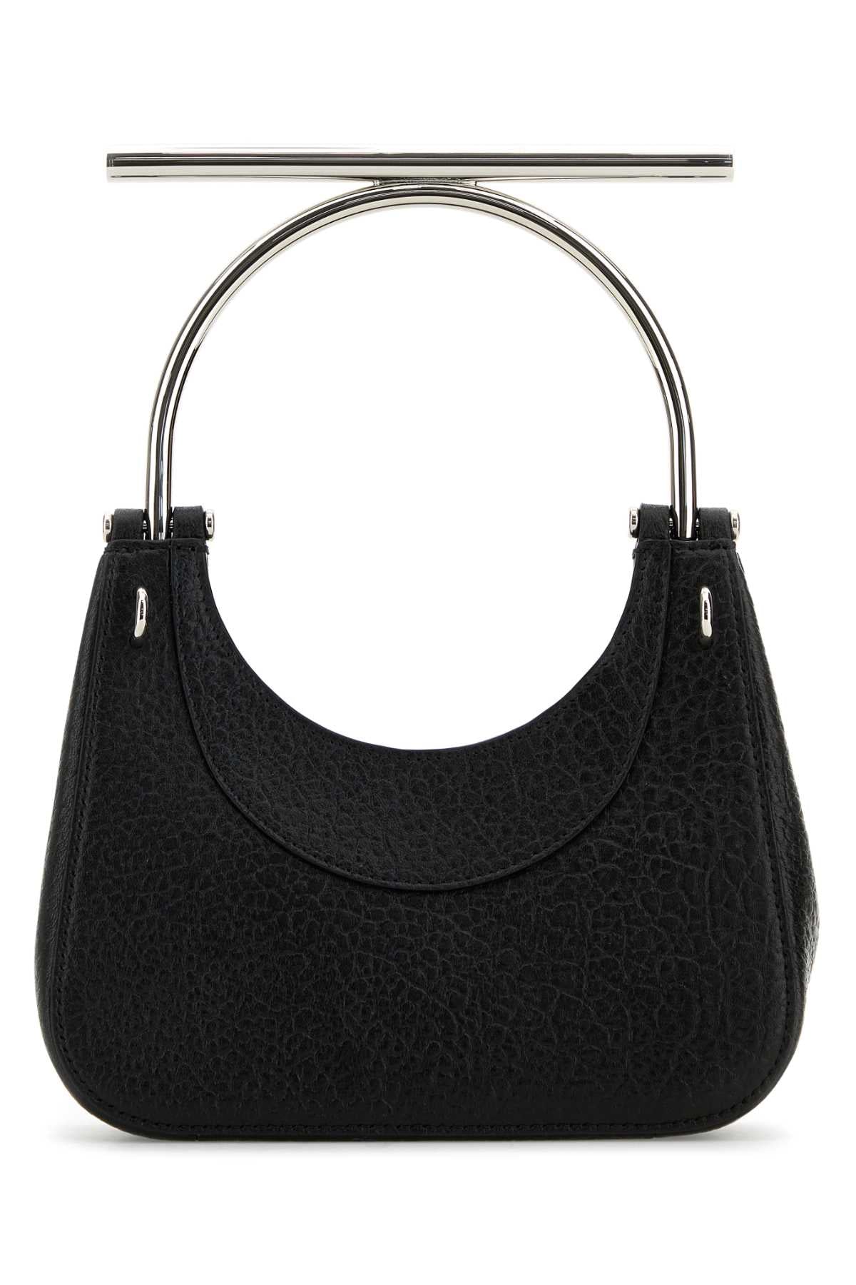 Alexander Mcqueen Women Black Leather Mini Cross-Bar Handbag DestGlow