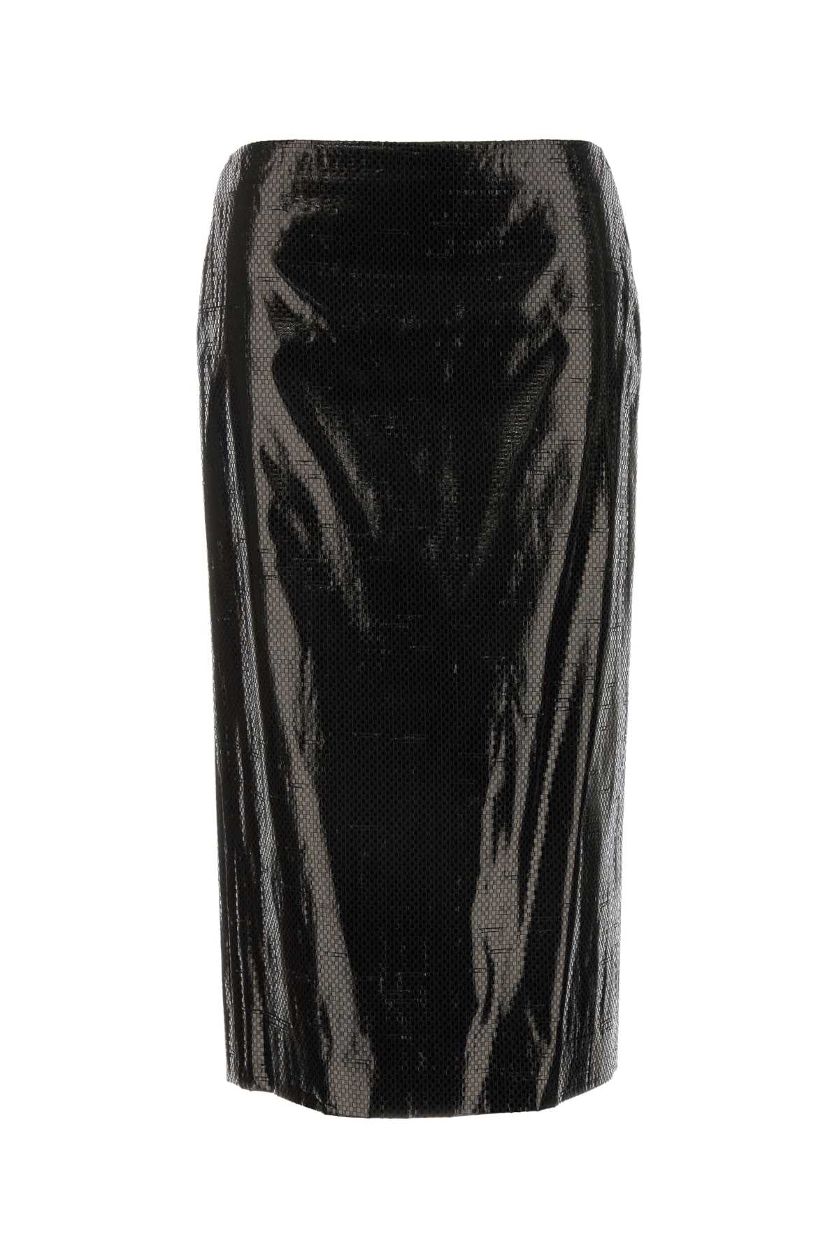 Alexander Mcqueen Women Black Canvas Skirt DestGlow