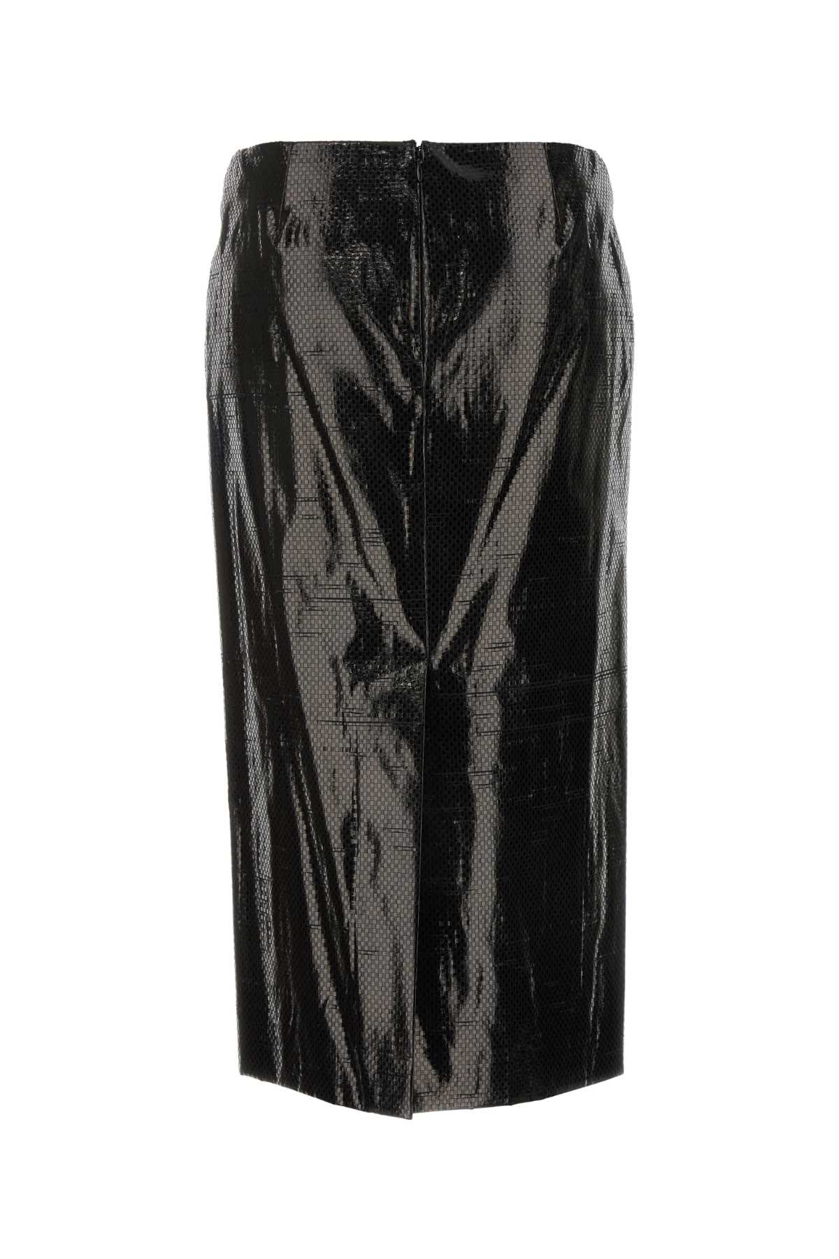 Alexander Mcqueen Women Black Canvas Skirt by Luosophy