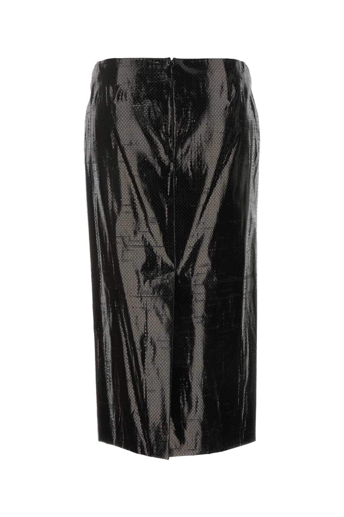 Alexander Mcqueen Women Black Canvas Skirt DestGlow