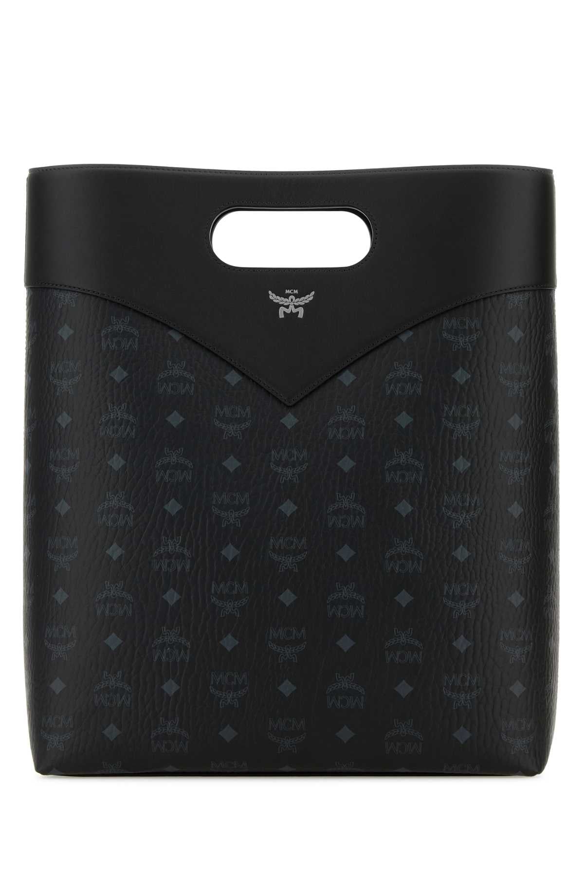 Mcm Women Printed Canvas Shopping Bag