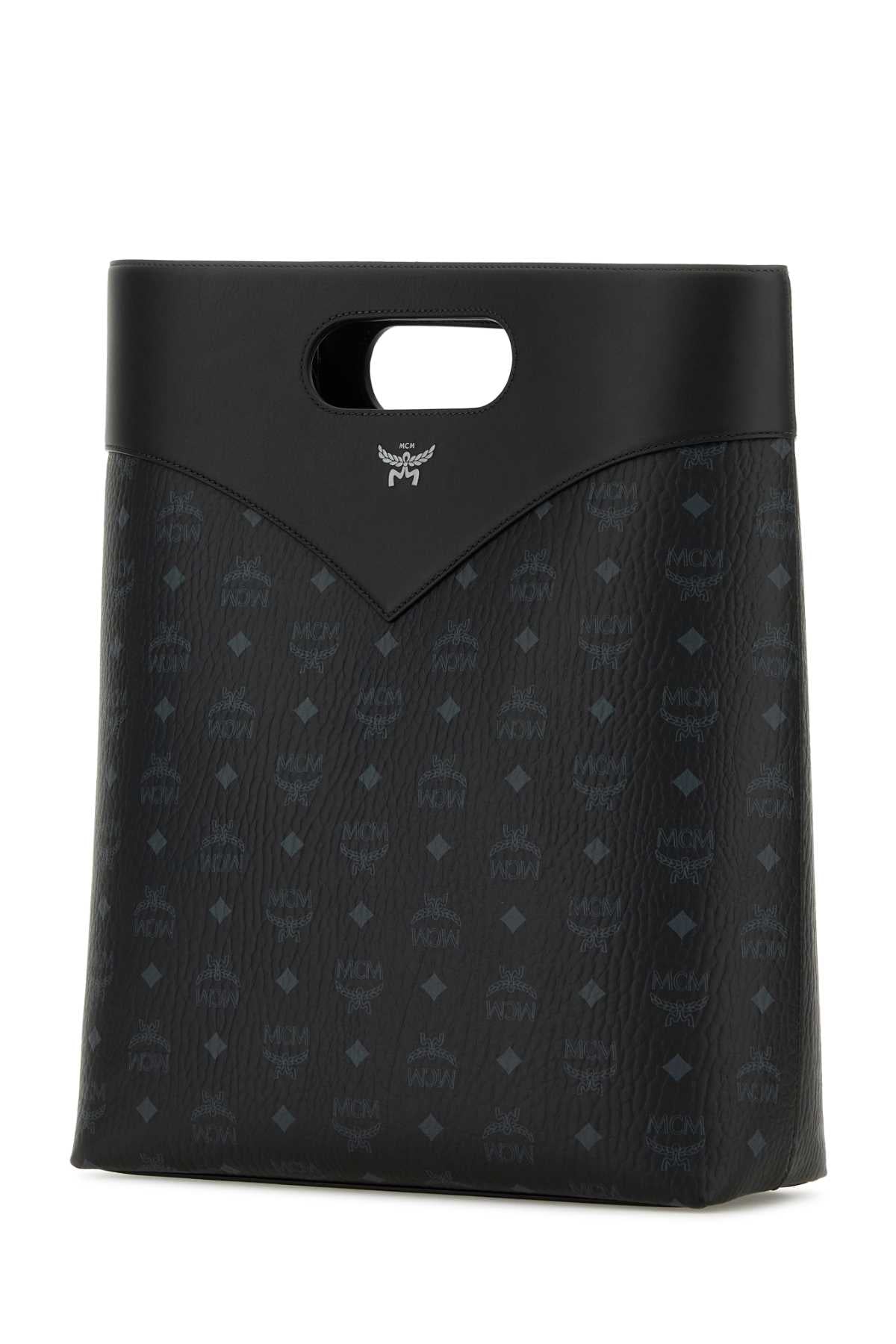 Mcm Women Printed Canvas Shopping Bag
