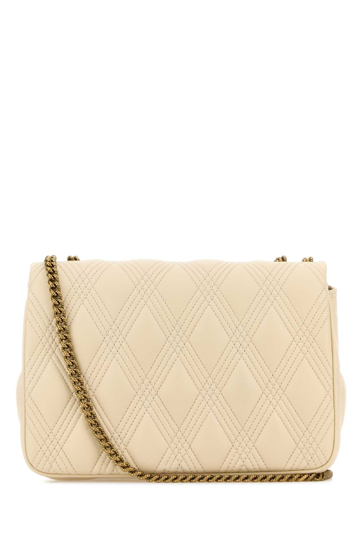 Valentino Garavani Women Ivory Nappa Leather Large Quiltie 67 Shoulder Bag by Luosophy