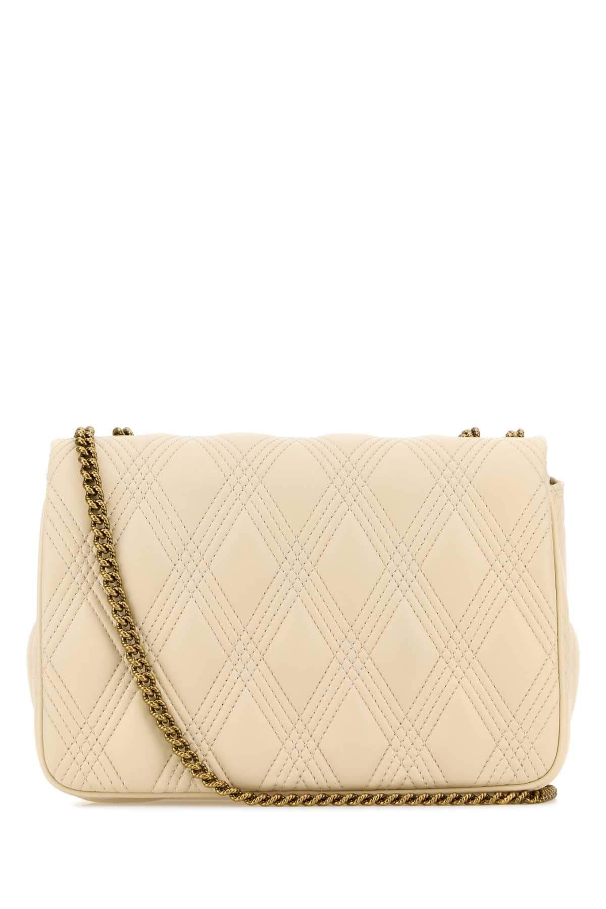 Valentino Garavani Women Ivory Nappa Leather Large Quiltie 67 Shoulder Bag DestGlow