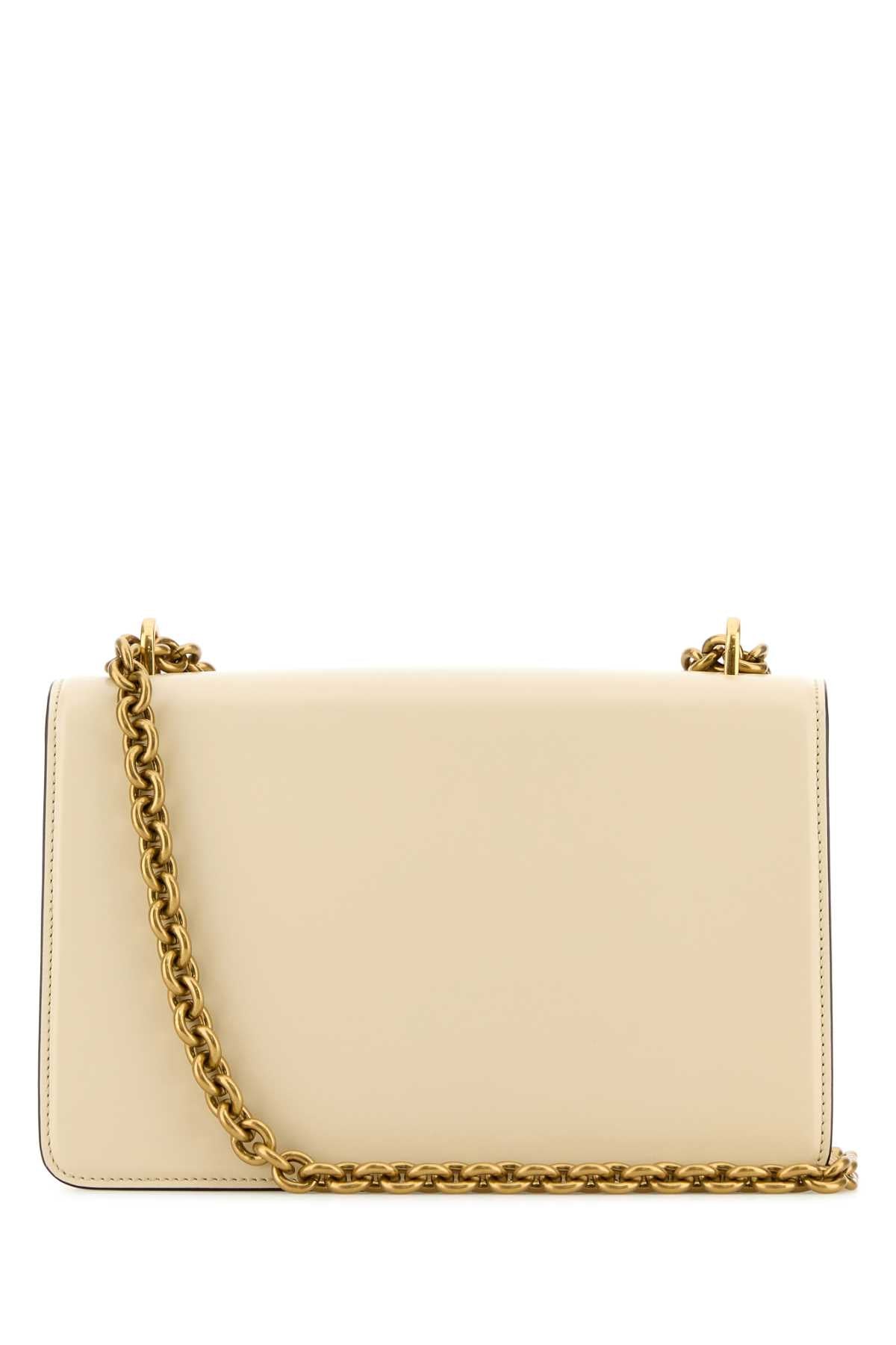 Valentino Garavani Women Ivory Leather Vain Shoulder Bag DestGlow