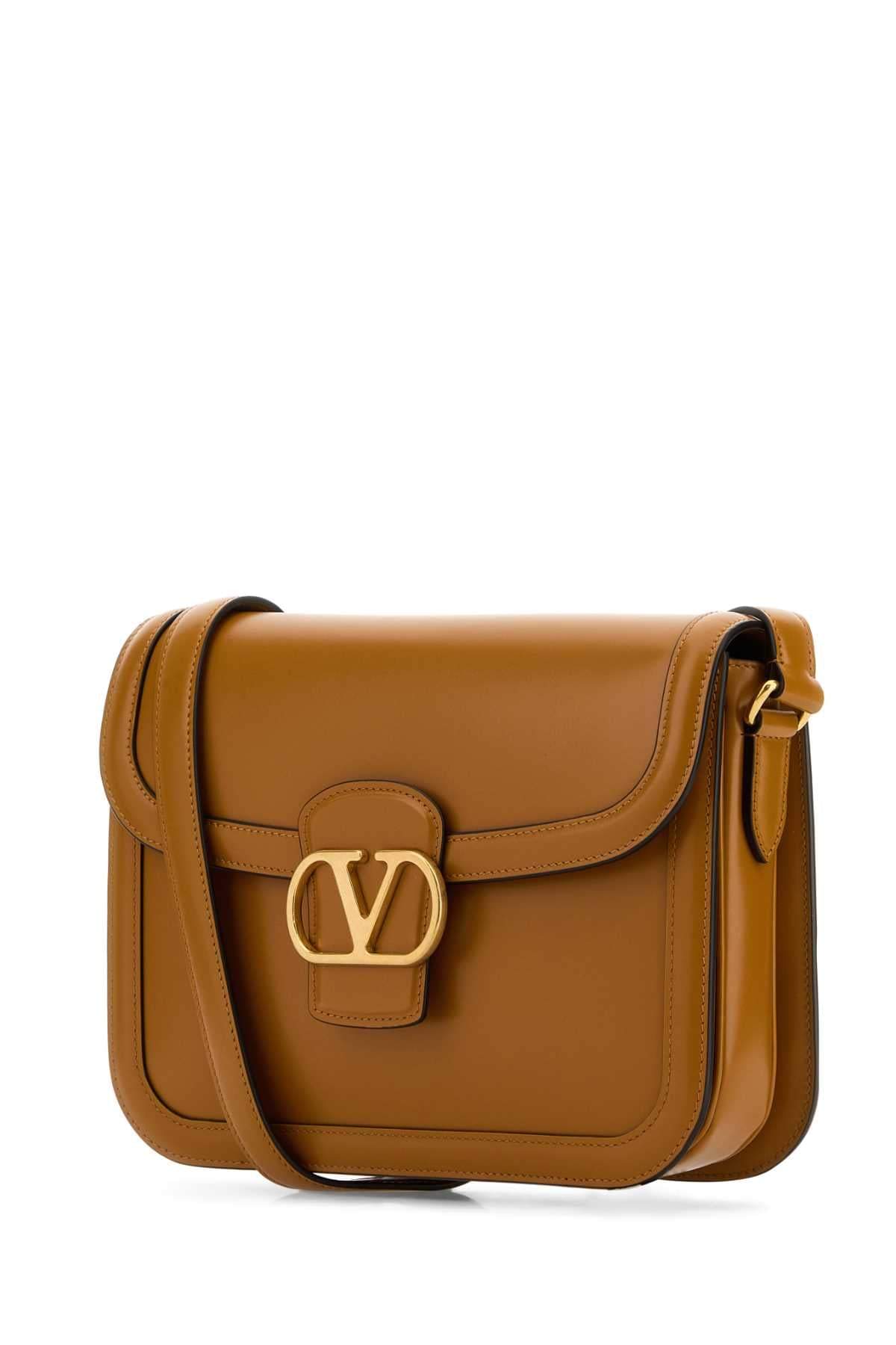 Valentino Garavani Women Camel Leather 9To5 Shoulder Bag DestGlow