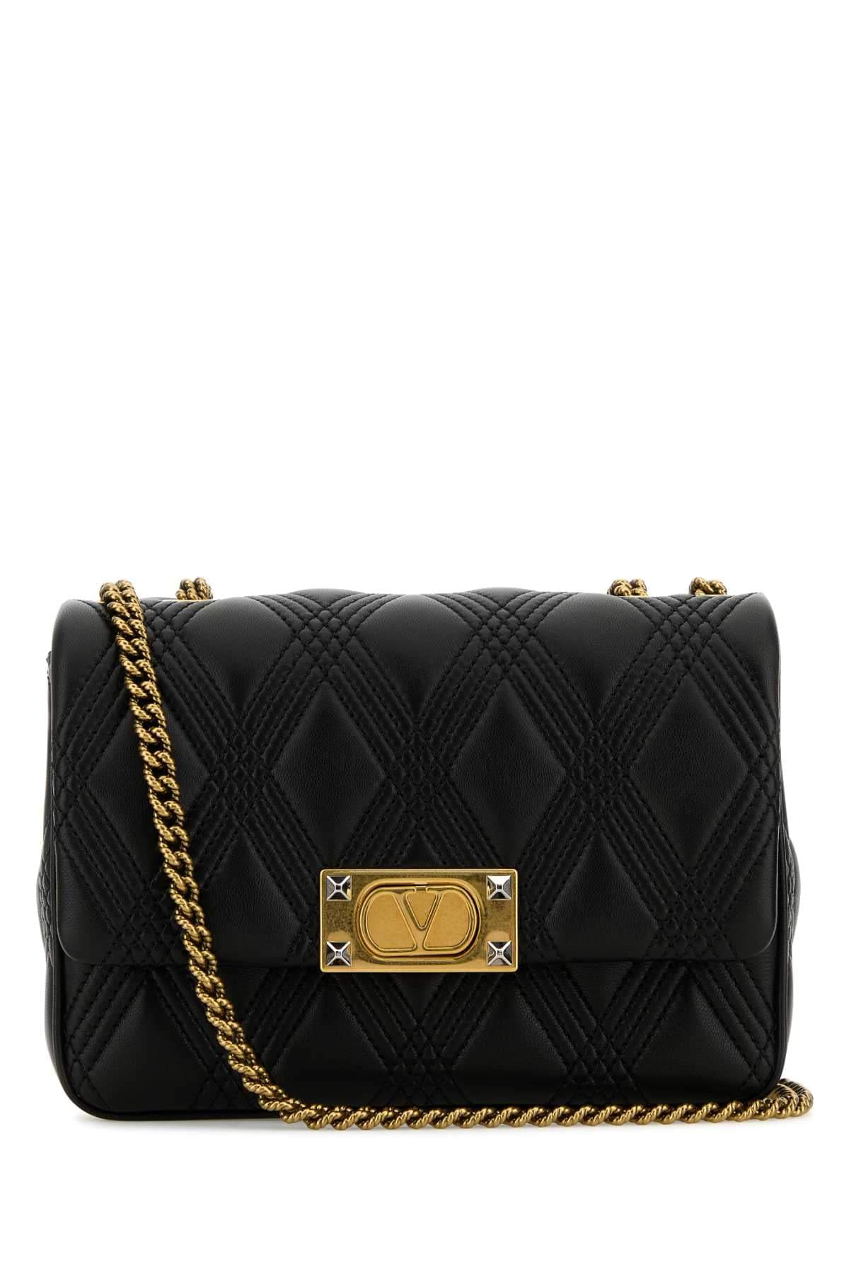 Valentino Garavani Women Black Nappa Leather Medium Quiltie 67 Shoulder Bag DestGlow