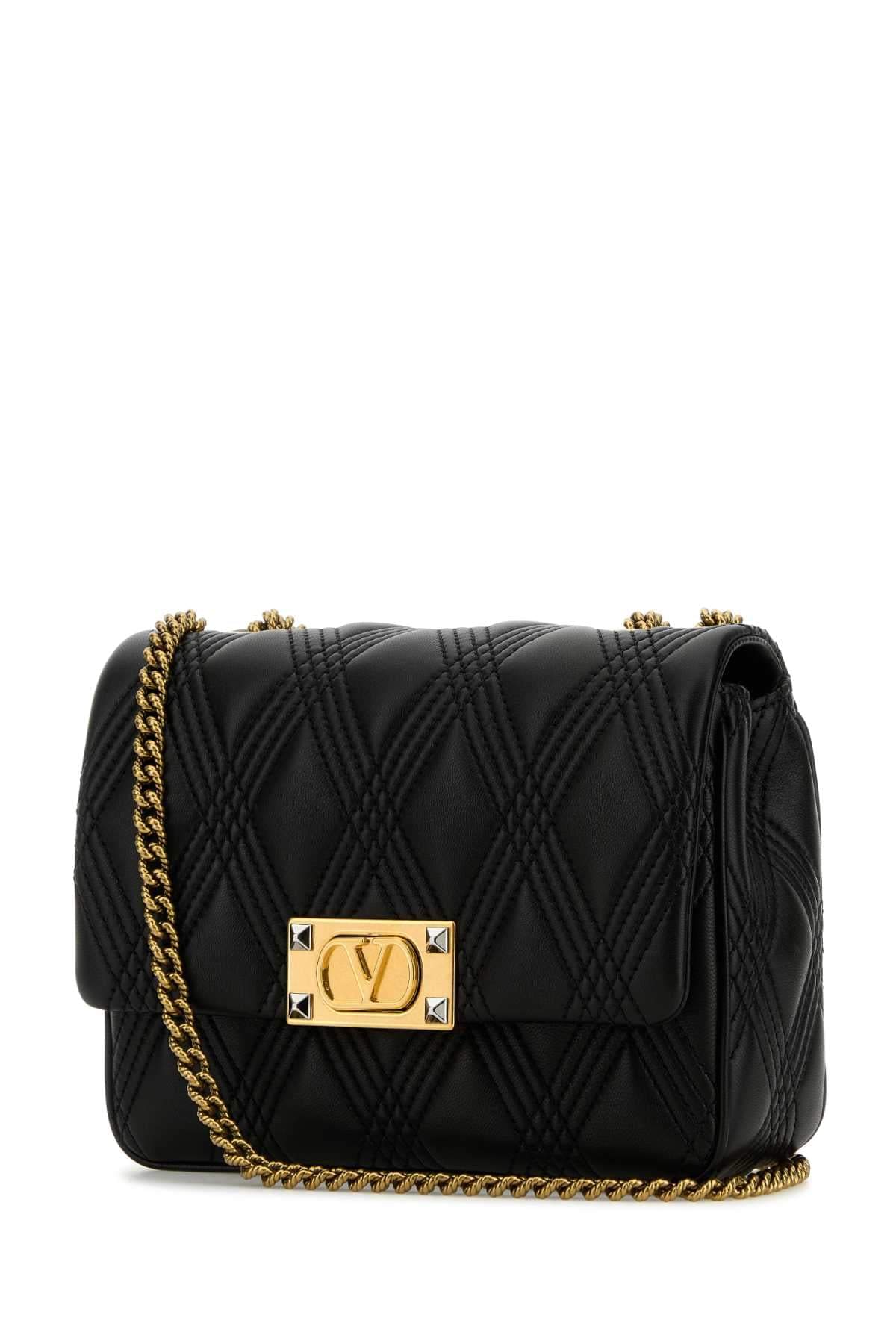 Valentino Garavani Women Black Nappa Leather Medium Quiltie 67 Shoulder Bag DestGlow