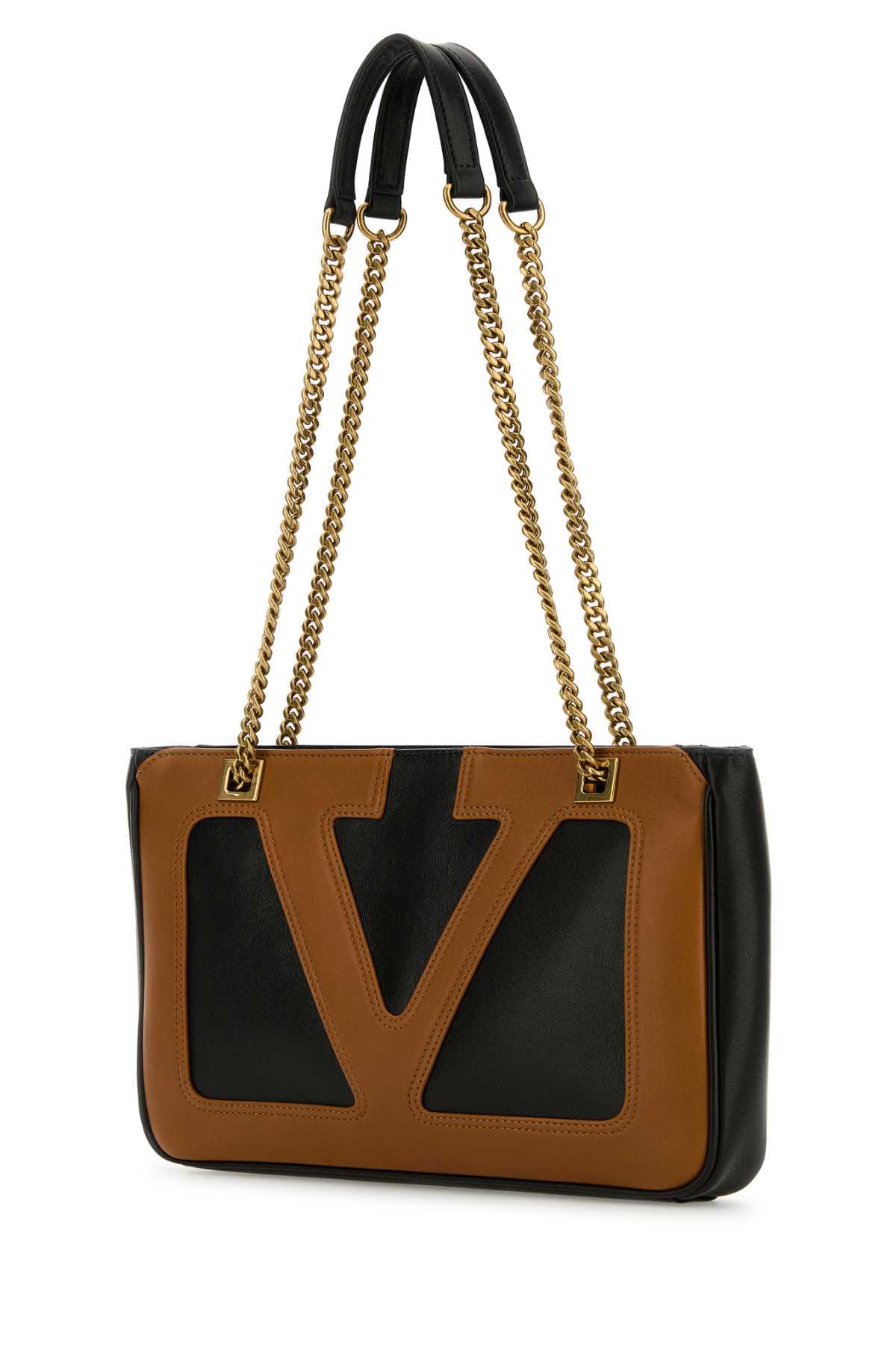 Valentino Garavani Women Black Nappa Leather Small Viva Superstar Shoulder Bag DestGlow
