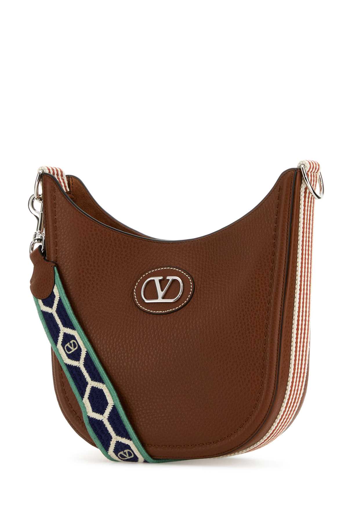 Valentino Garavani Women Caramel Leather Vlogo Signature Shoulder Bag DestGlow