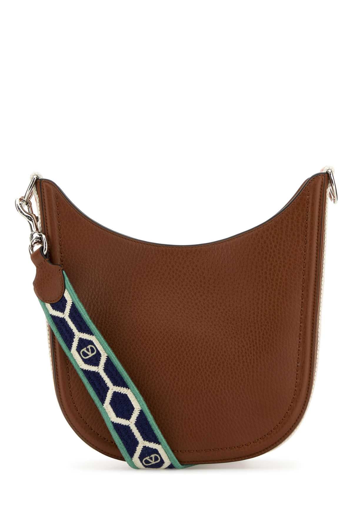 Valentino Garavani Women Caramel Leather Vlogo Signature Shoulder Bag DestGlow