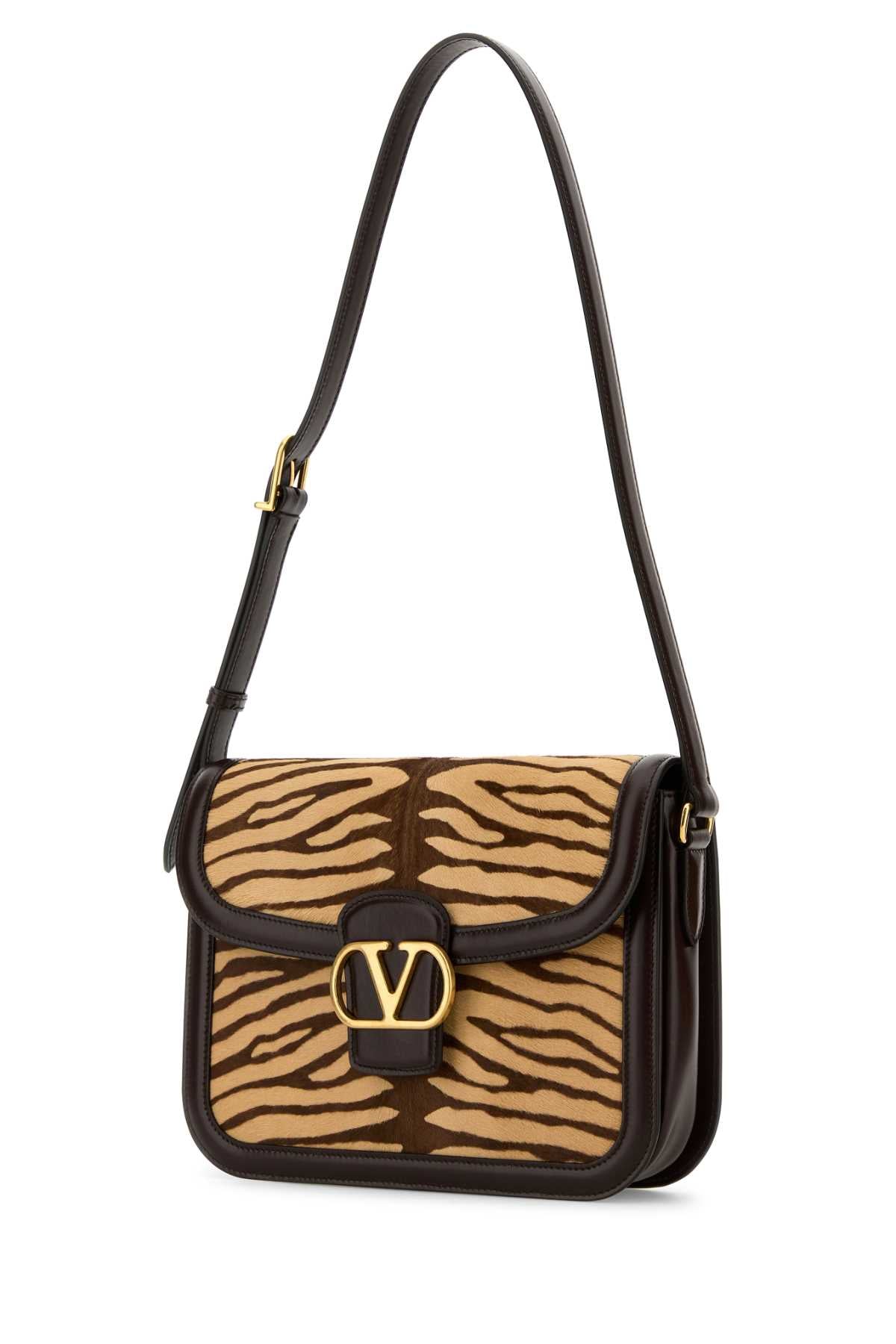 Valentino Garavani Women Two-Tone Calf Hair And Leather 9To5 Shoulder Bag DestGlow
