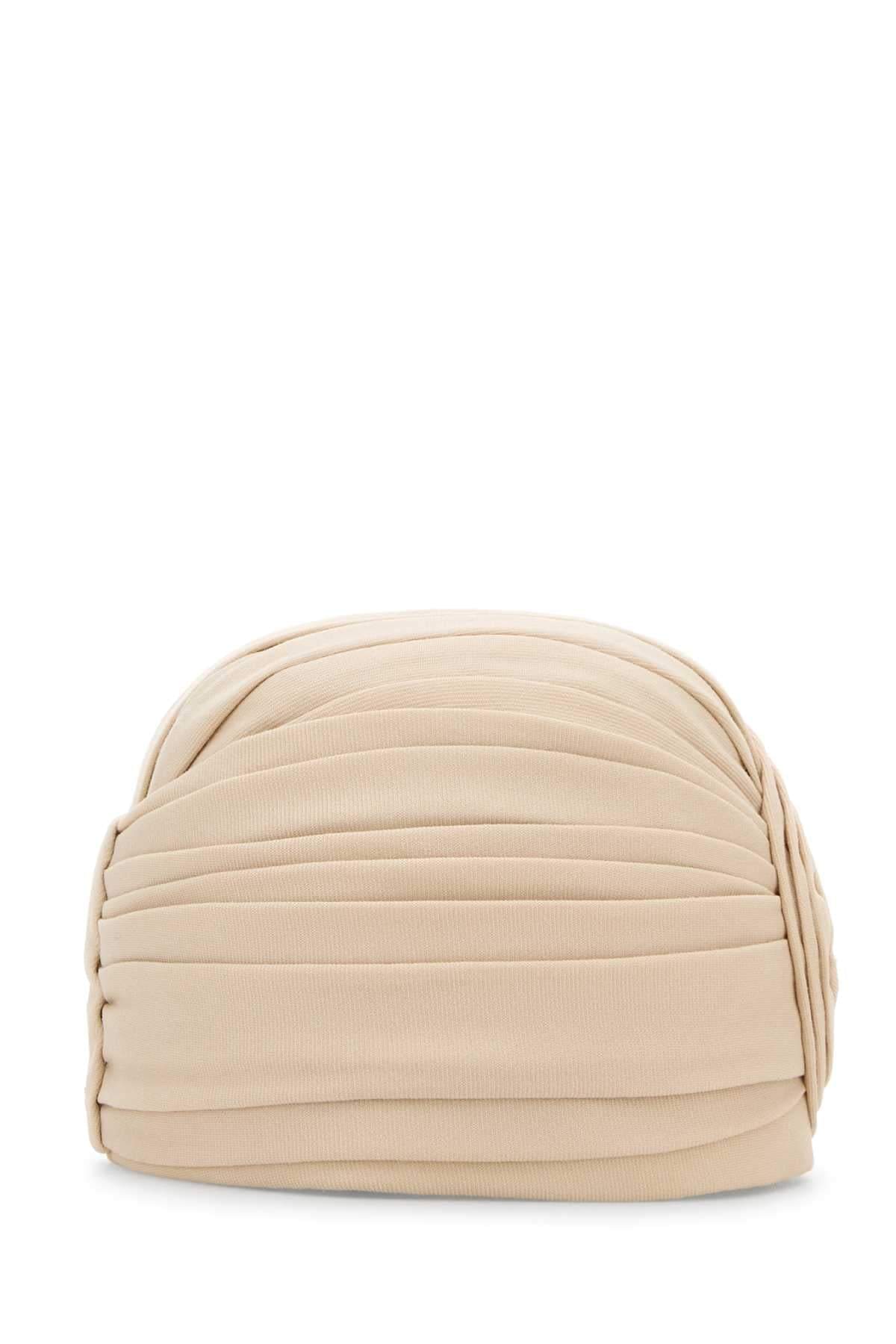 Valentino Garavani Women Sand Wool Turban DestGlow