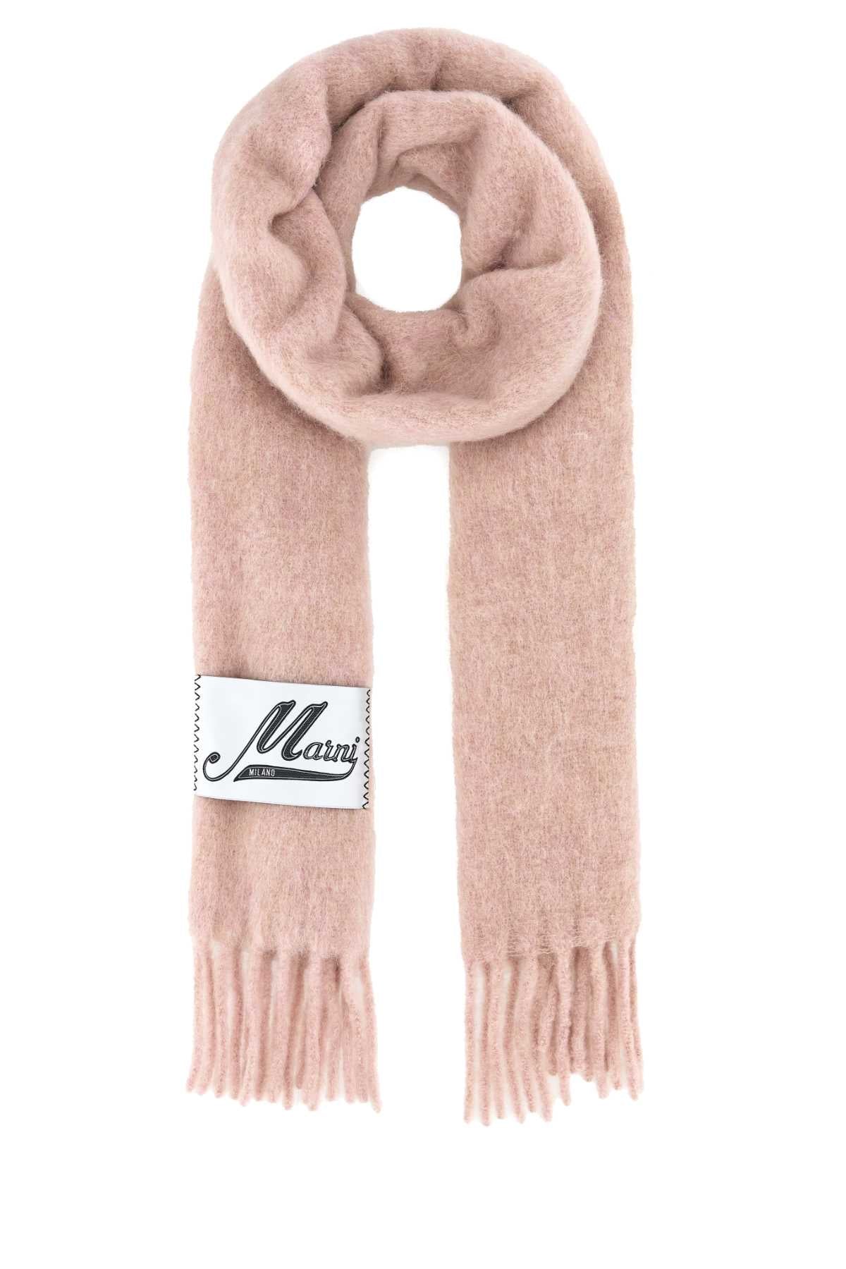 Marni Men Pink Alpaca Blend Scarf DestGlow