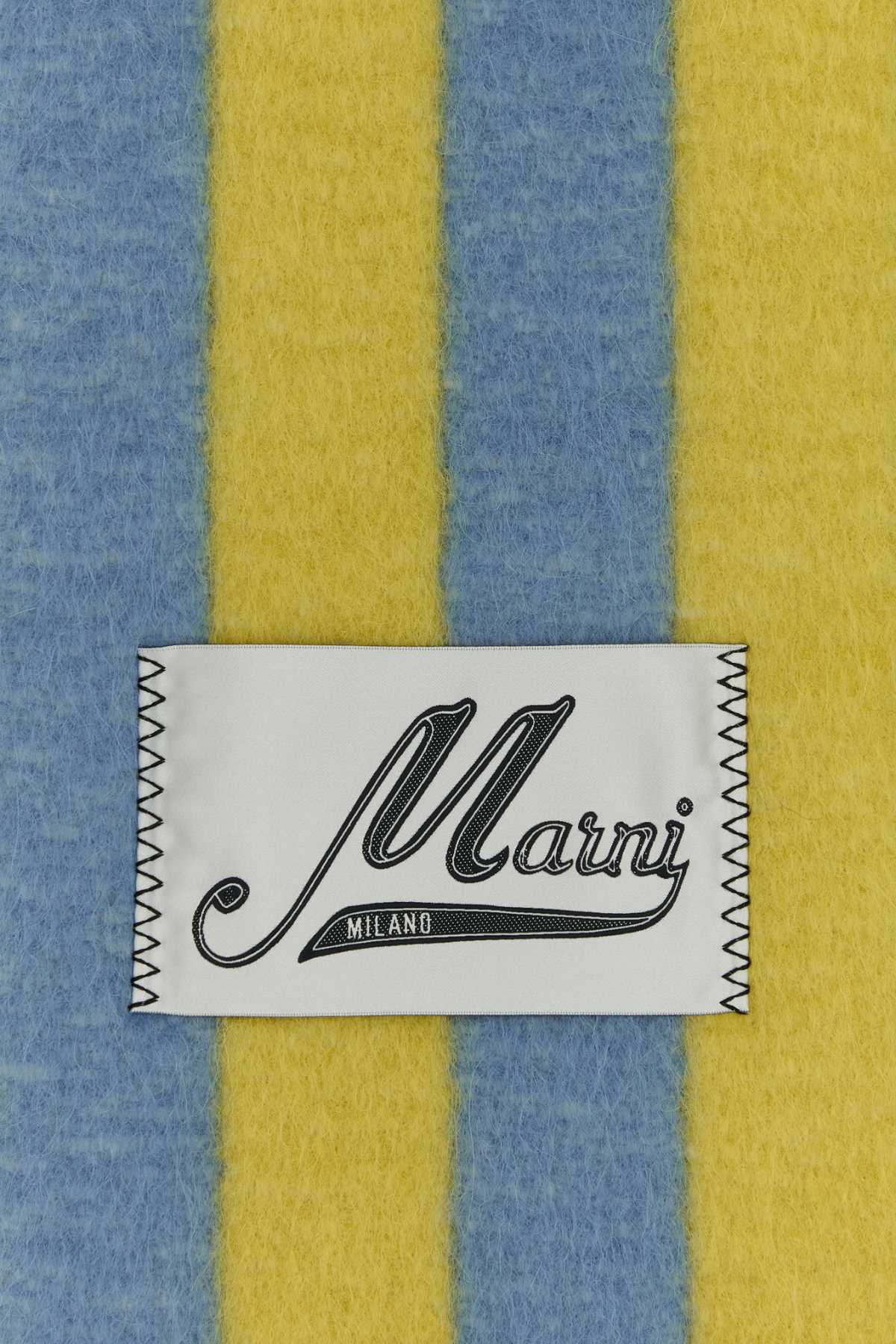 Marni Women Embroidered Wool Blend Scarf