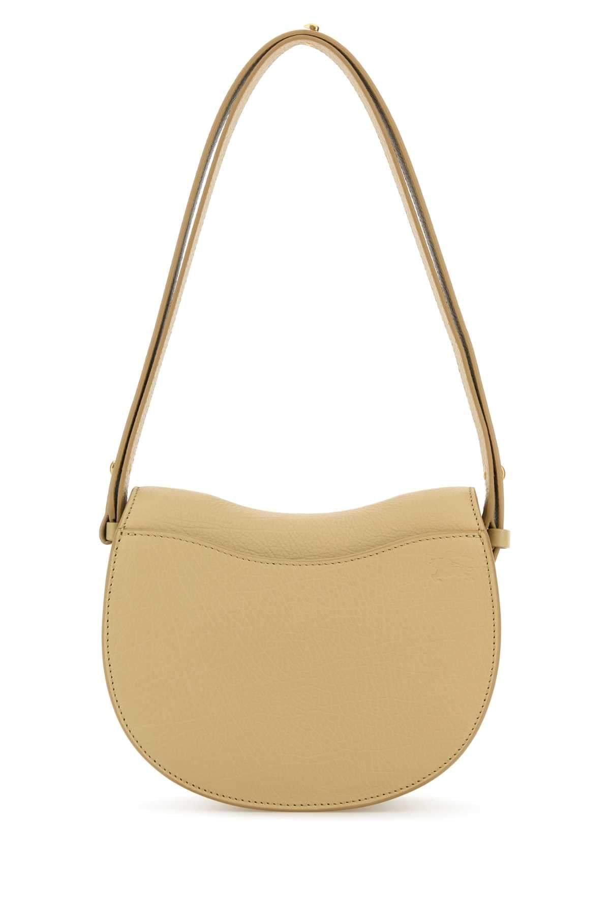 Burberry Women Beige Leather Small Rocking Horse Shoulder Bag DestGlow