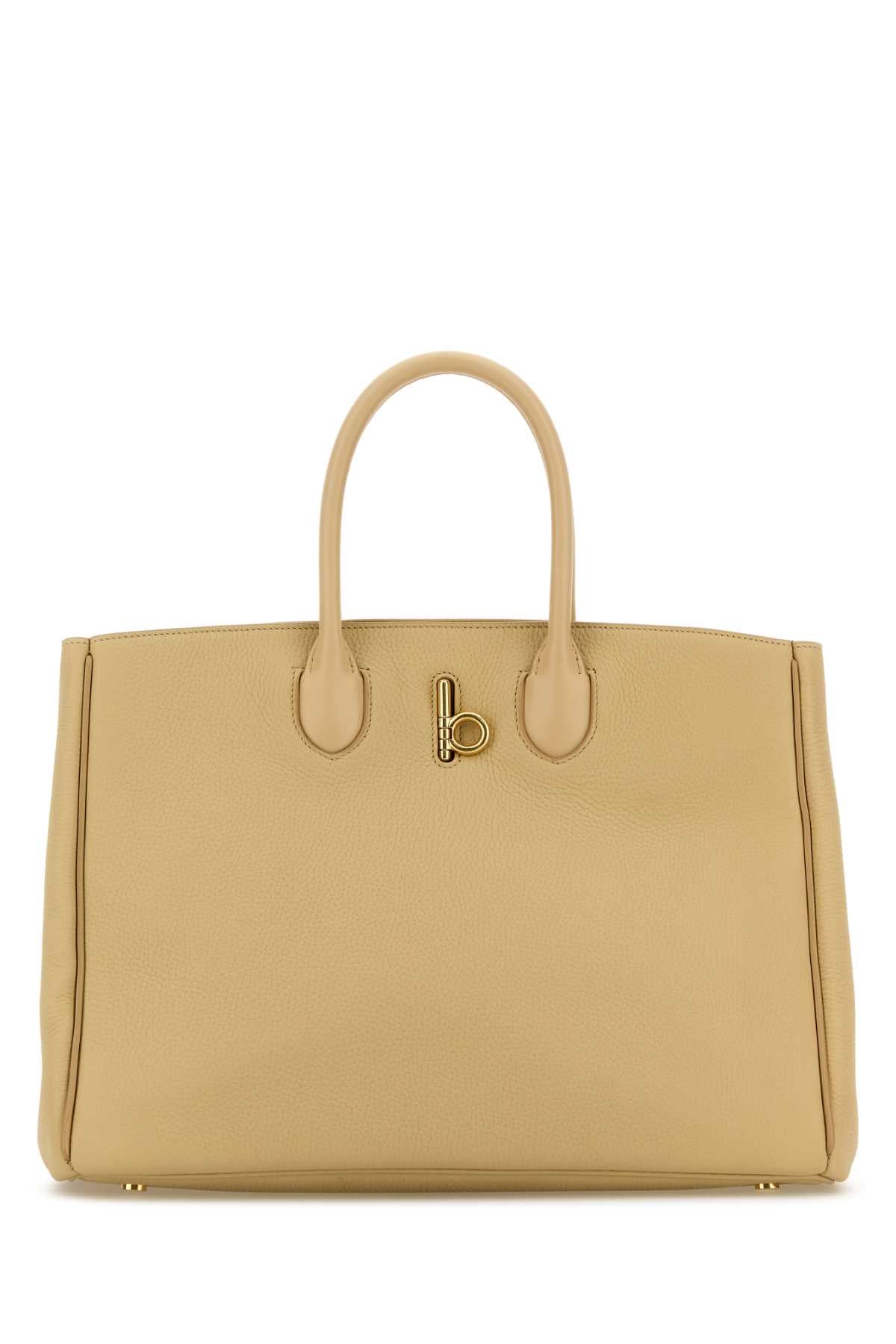 Burberry Women Beige Leather Medium Rocking Horse Handbag by Luosophy