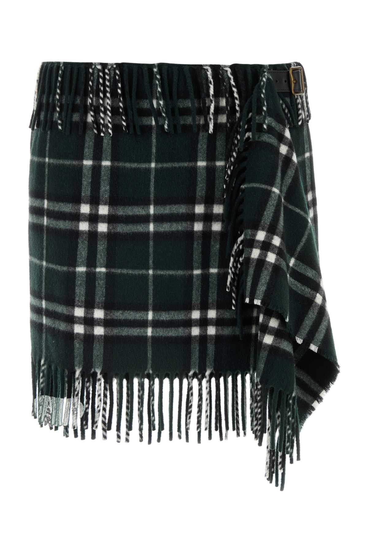 Burberry Women Embroidered Wool Blend Mini Skirt DestGlow