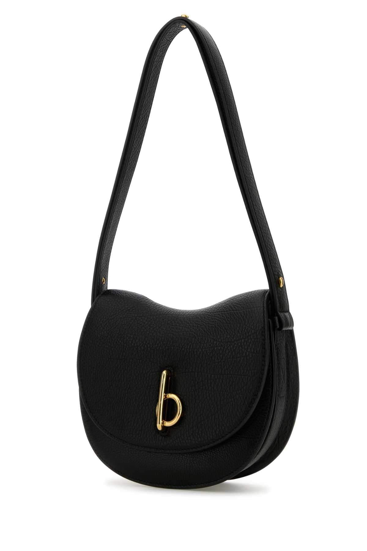 Burberry Women Black Leather Small Rocking Horse Shoulder Bag DestGlow