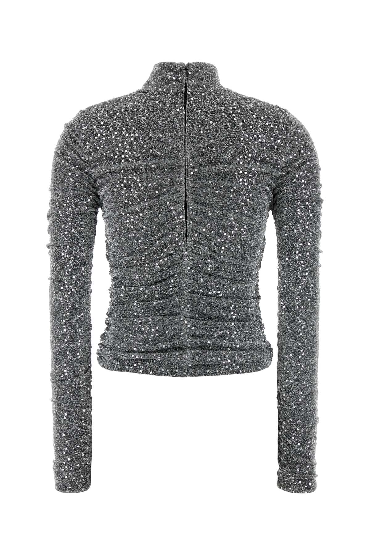Dolce & Gabbana Women Silver Jersey Top DestGlow