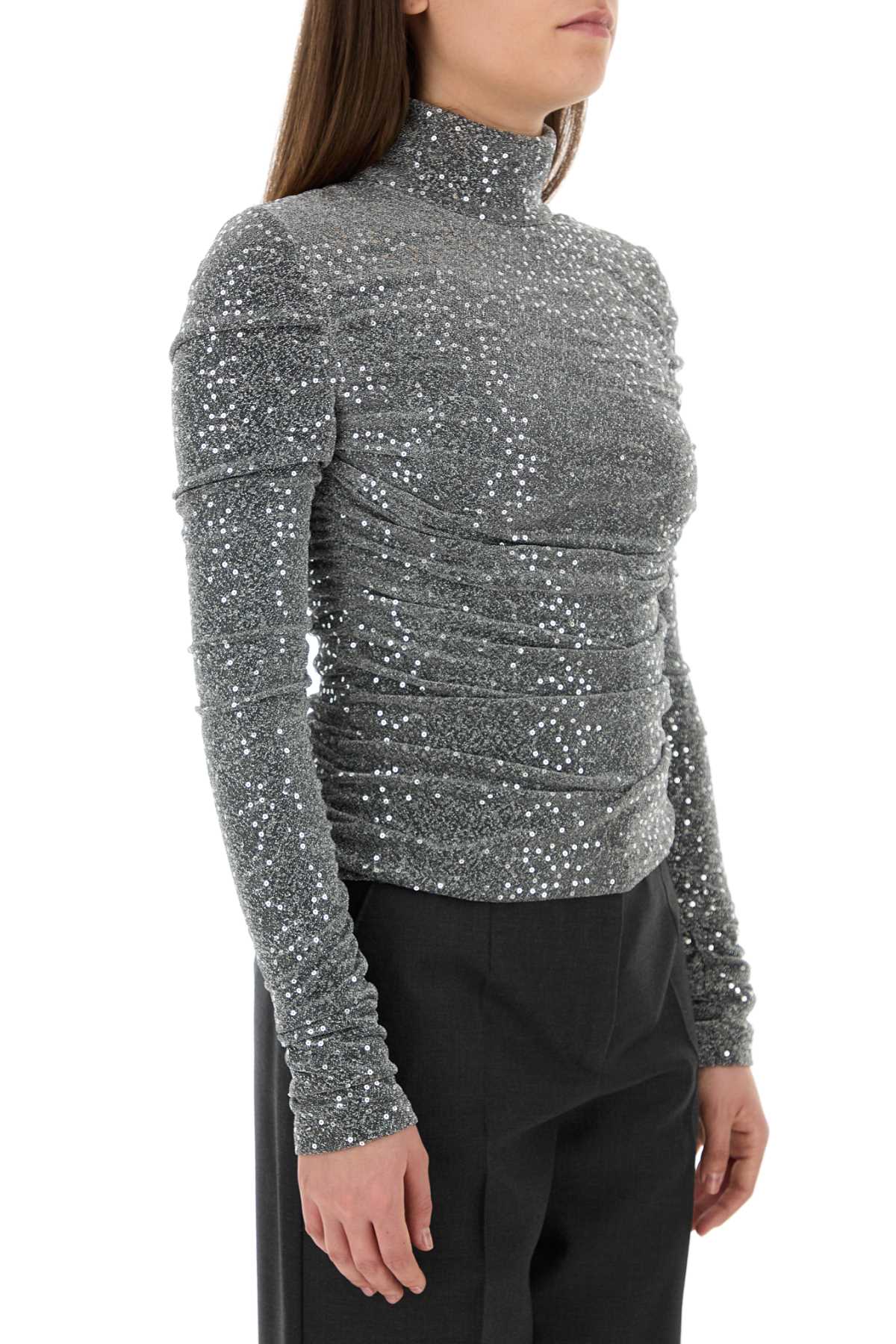 Dolce & Gabbana Women Silver Jersey Top DestGlow