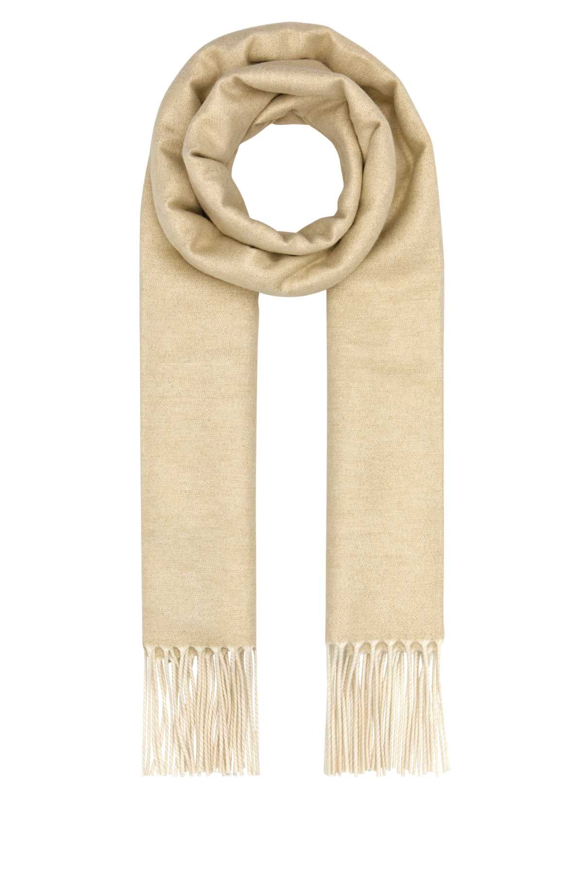 Prada Women Sand Silk Blend Scarf DestGlow