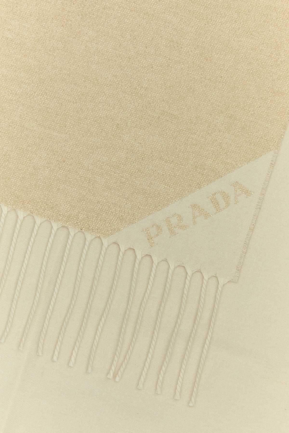 Prada Women Sand Silk Blend Scarf DestGlow