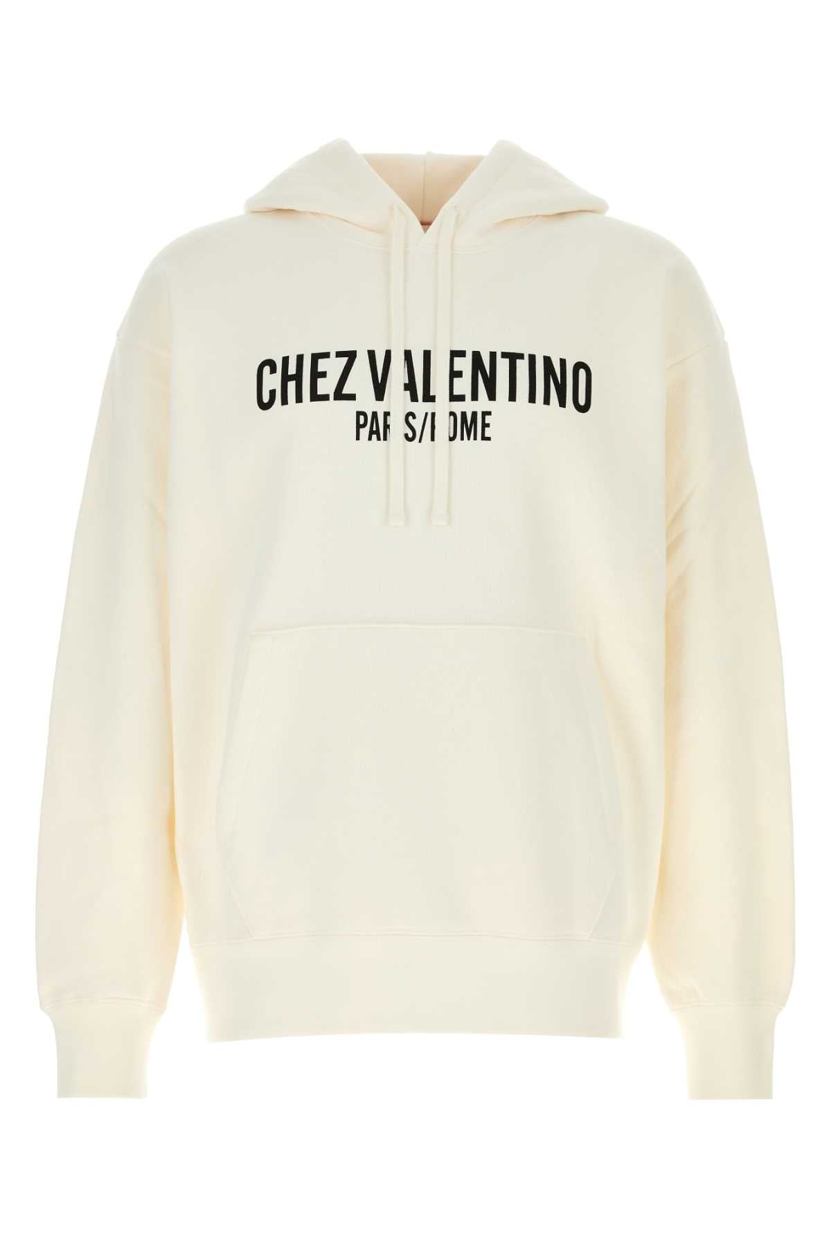 Valentino Garavani Men Ivory Cotton Sweatshirt by Luosophy