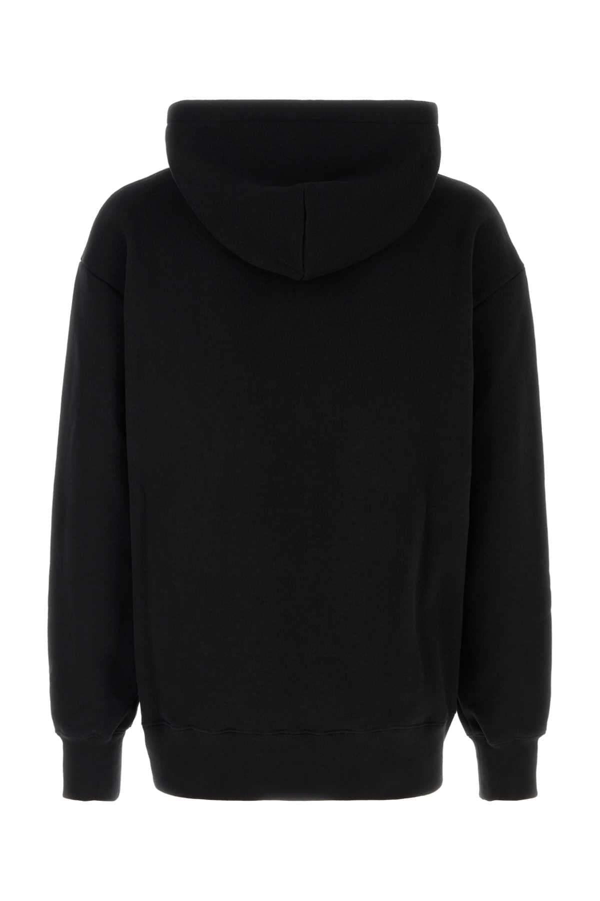 Valentino Garavani Men Black Cotton Sweatshirt DestGlow