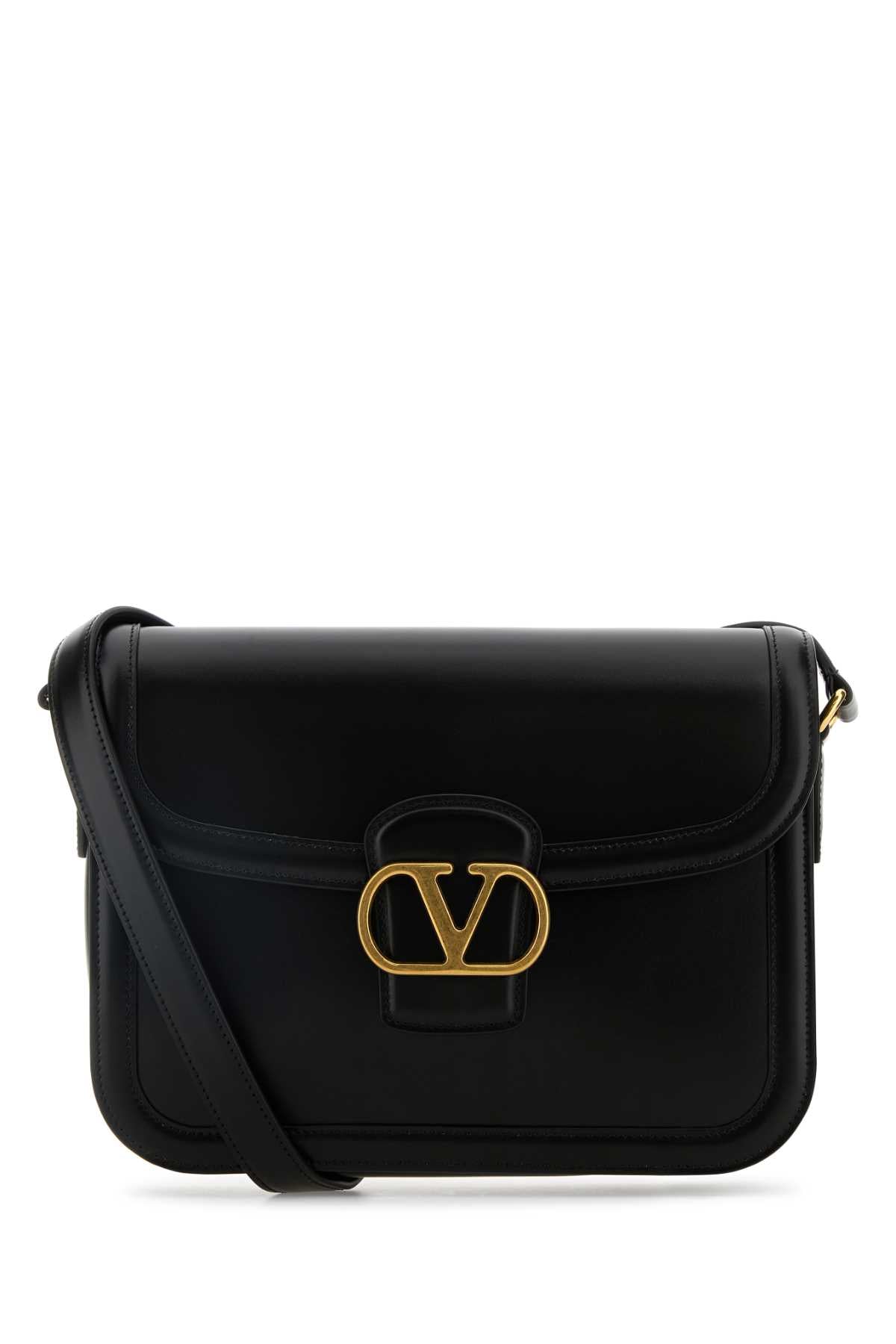 Valentino Garavani Men Black Leather 9To5 Shoulder Bag DestGlow