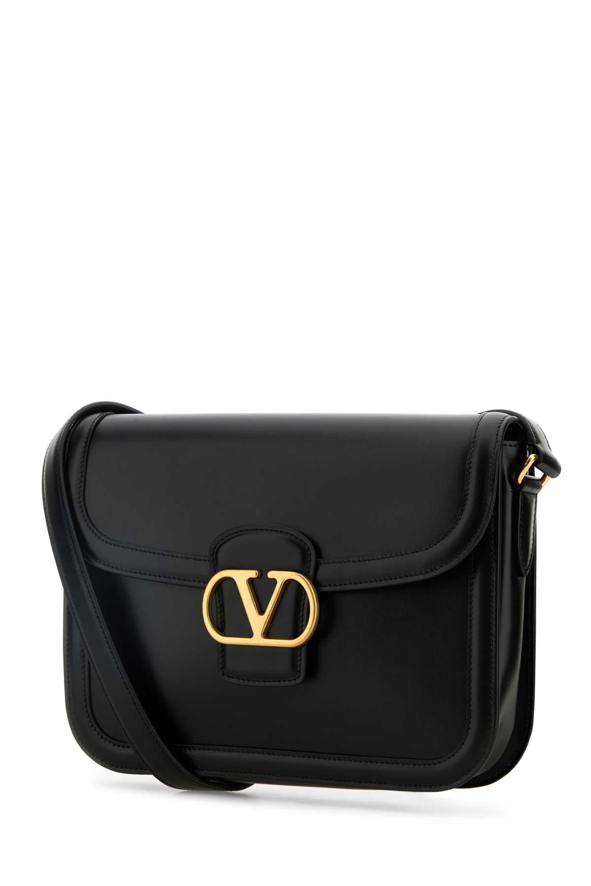 Valentino Garavani Men Black Leather 9To5 Shoulder Bag DestGlow